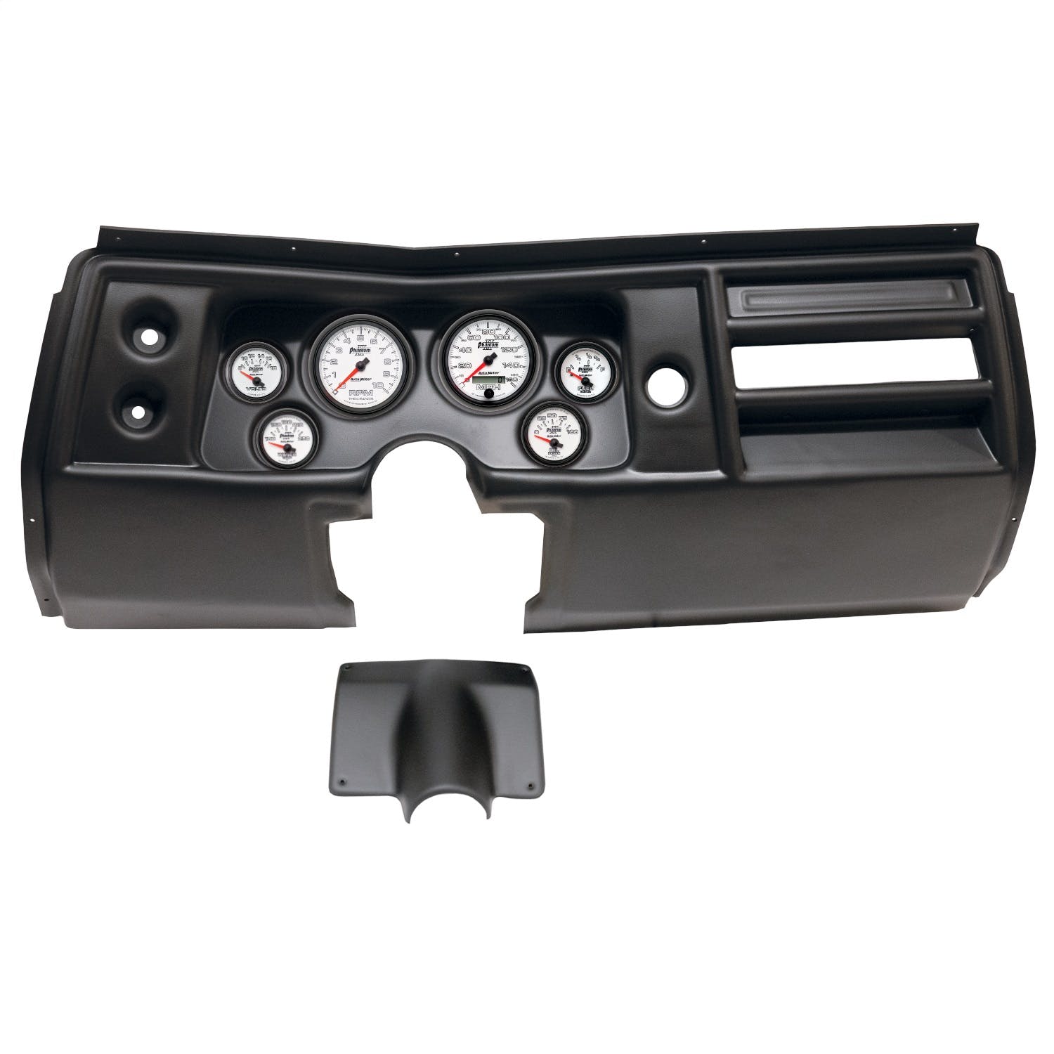 AutoMeter Products 2901-10 6 Gauge Direct-Fit Dash Kit, Chevy Chevelle No Vent 68, Phantom II