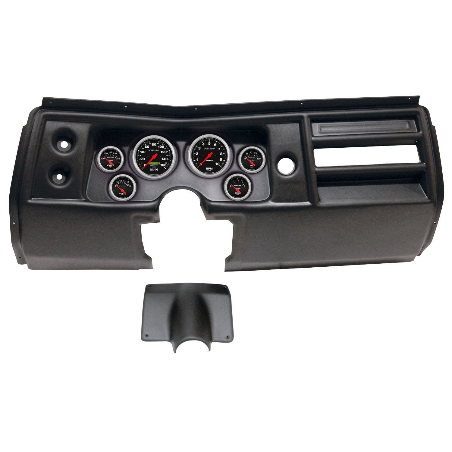 AutoMeter Products 2901-11 6 Gauge Direct-Fit Dash Kit, Chevy Chevelle No Vent 68, Sport-Comp