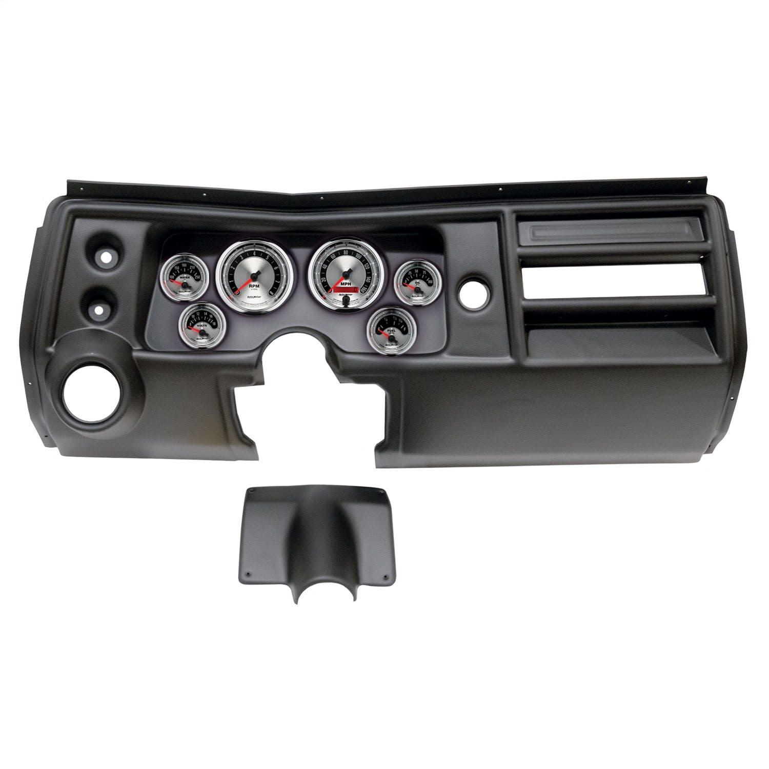 AutoMeter Products 2902-01 6 Gauge Direct-Fit Dash Kit, Chevy Chevelle Vent 68, American Muscle