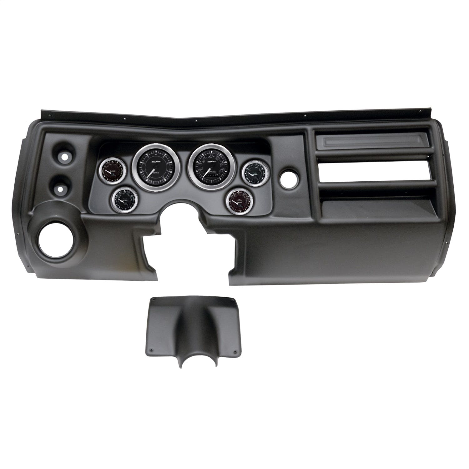 AutoMeter Products 2902-04 6 Gauge Direct-Fit Dash Kit, Chevy Chevelle Vent 68, Chrono