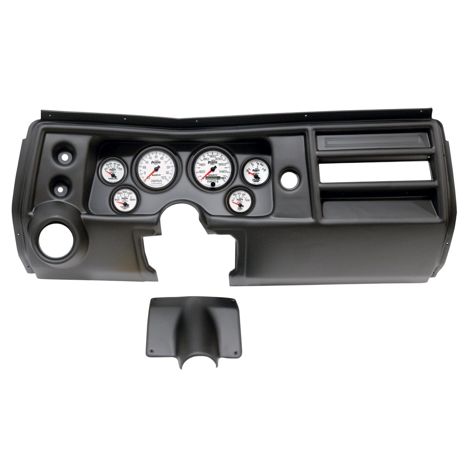 AutoMeter Products 2902-10 6 Gauge Direct-Fit Dash Kit, Chevy Chevelle Vent 68, Phantom II