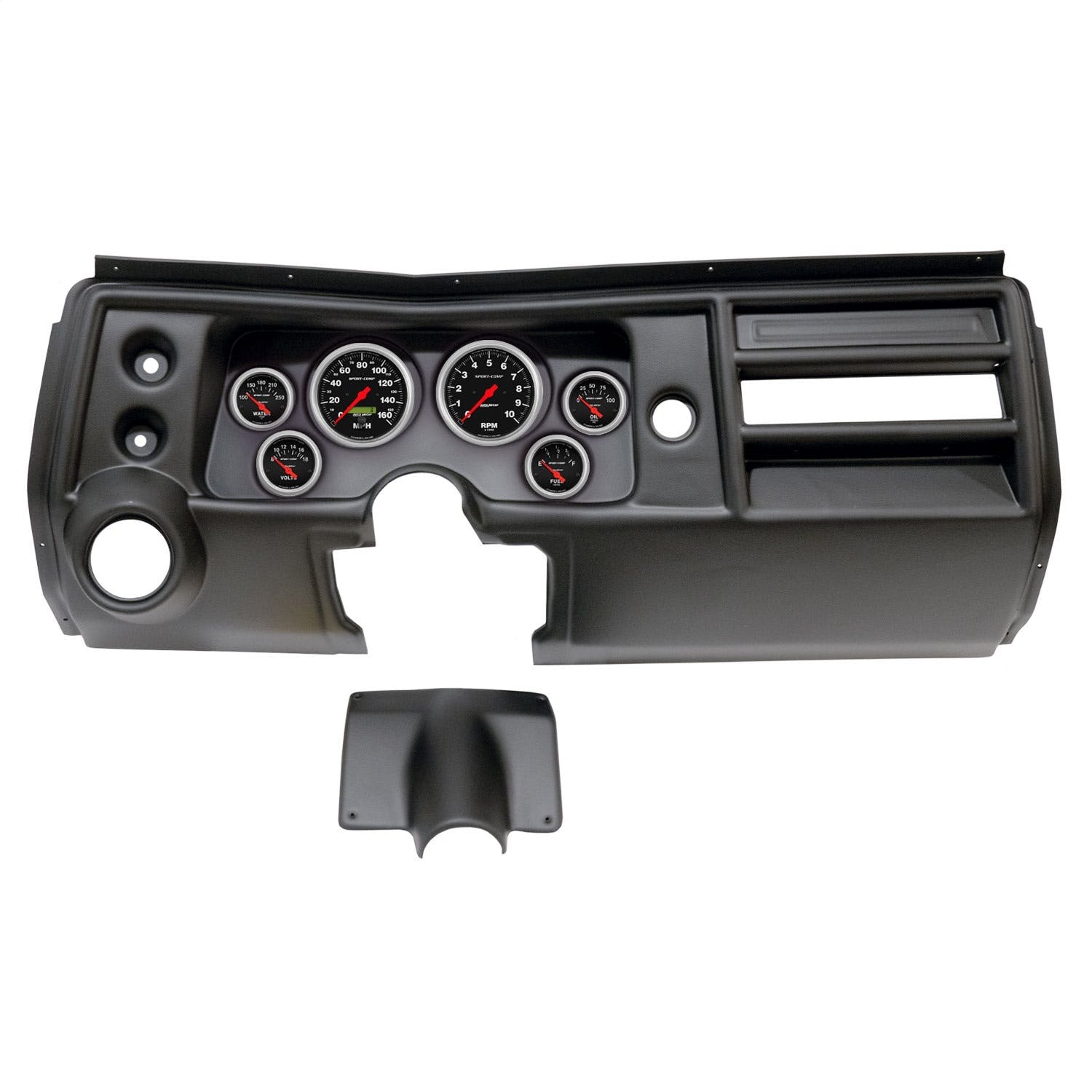 AutoMeter Products 2902-11 6 Gauge Direct-Fit Dash Kit, Chevy Chevelle Vent 68, Sport-Comp