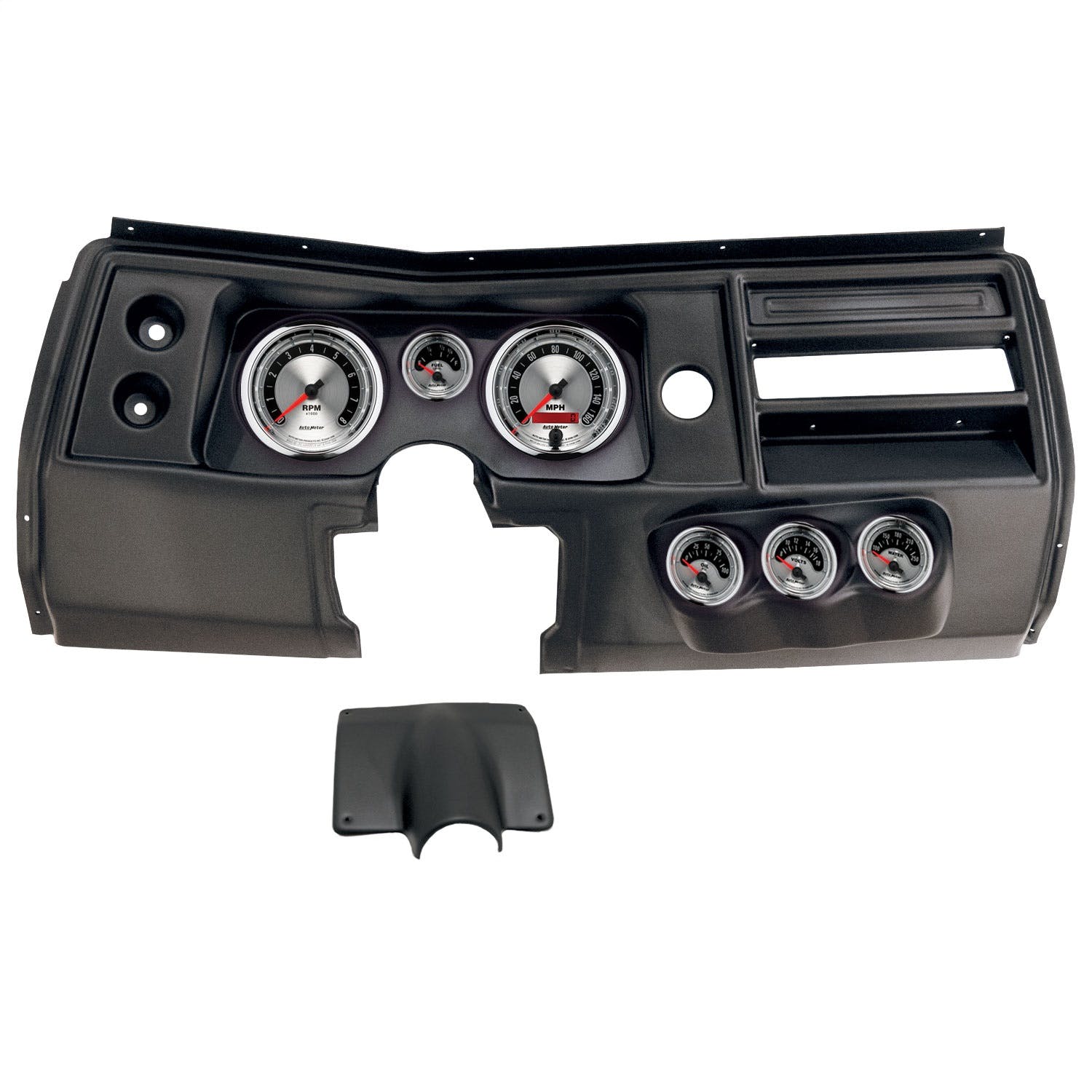 AutoMeter Products 2903-01 6 Gauge Direct-Fit Dash Kit, Chevy Chevelle No Vent 68, American Muscle