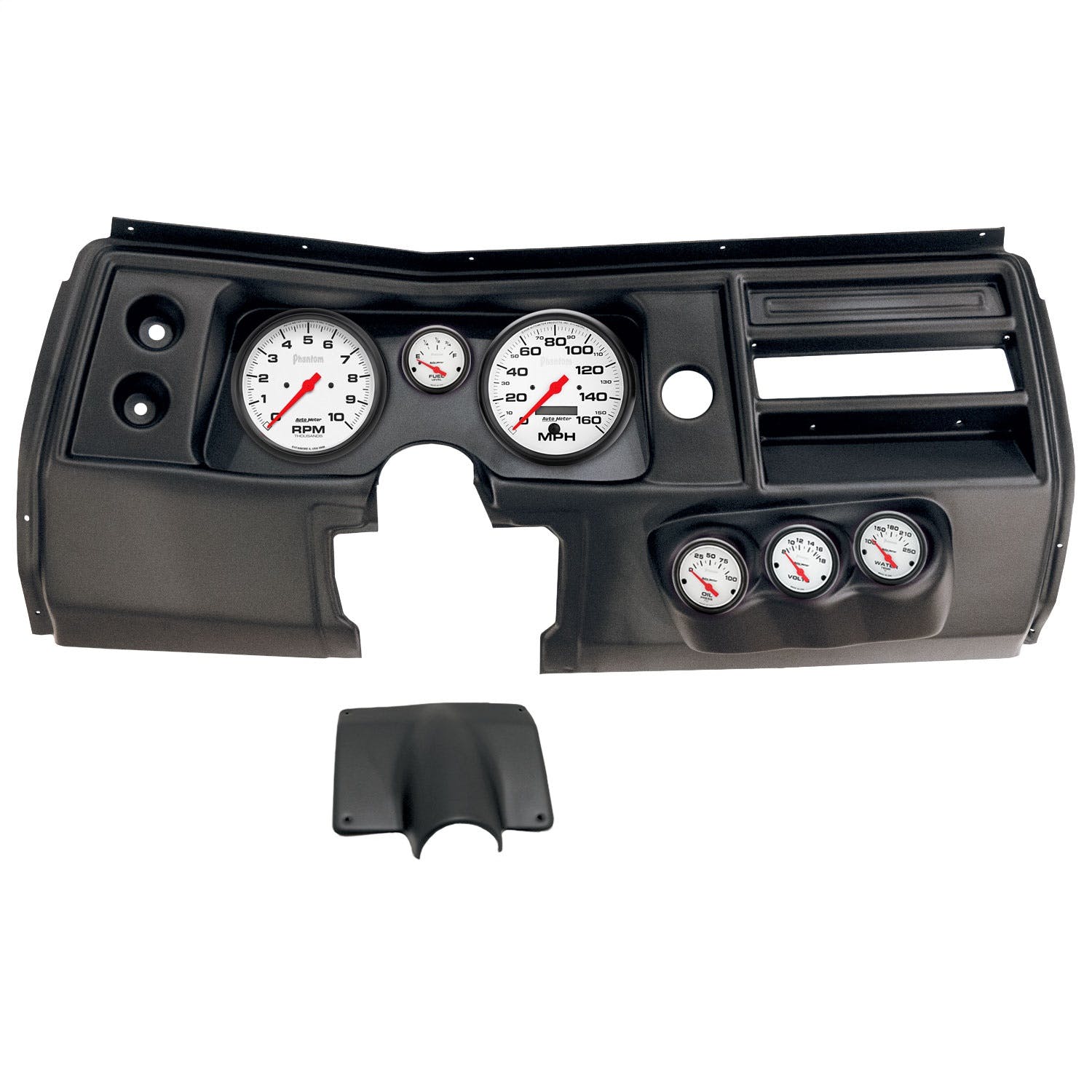 AutoMeter Products 2903-09 6 Gauge Direct-Fit Dash Kit, Chevy Chevelle No Vent 68, Phantom