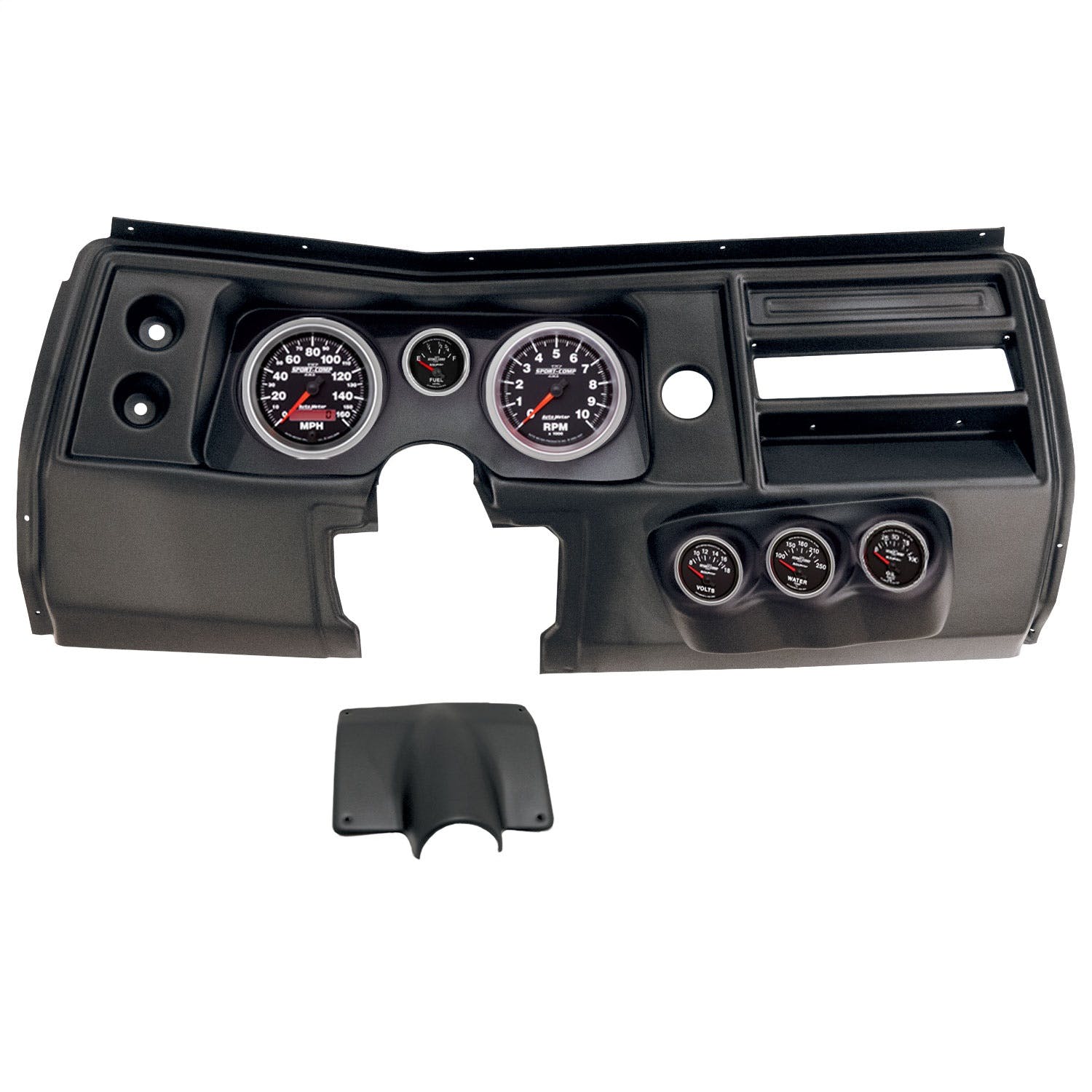 AutoMeter Products 2903-12 6 Gauge Direct-Fit Dash Kit, Chevy Chevelle No Vent 68, Sport-Comp II