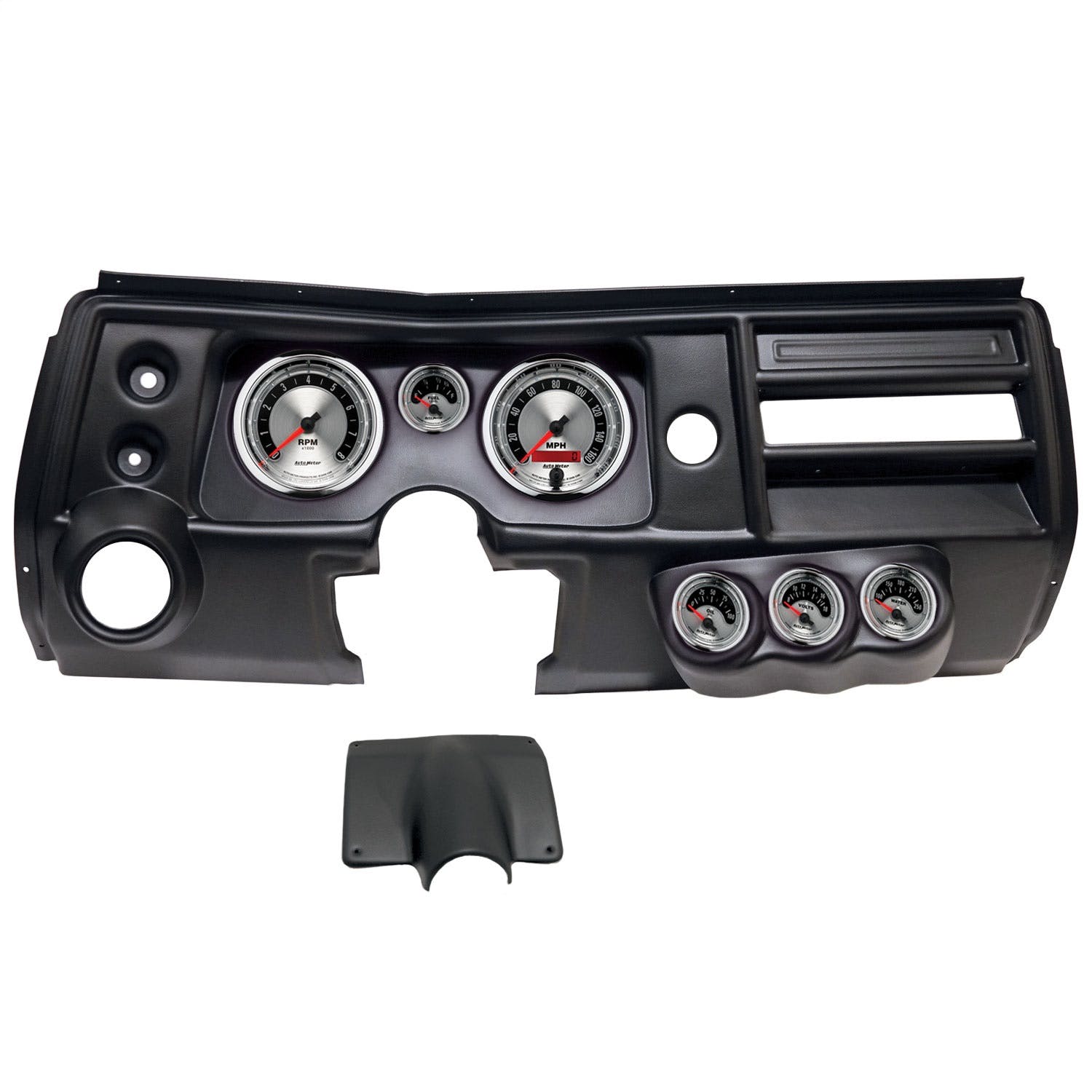 AutoMeter Products 2904-01 6 Gauge Direct-Fit Dash Kit, Chevy Chevelle Vent 68, American Muscle