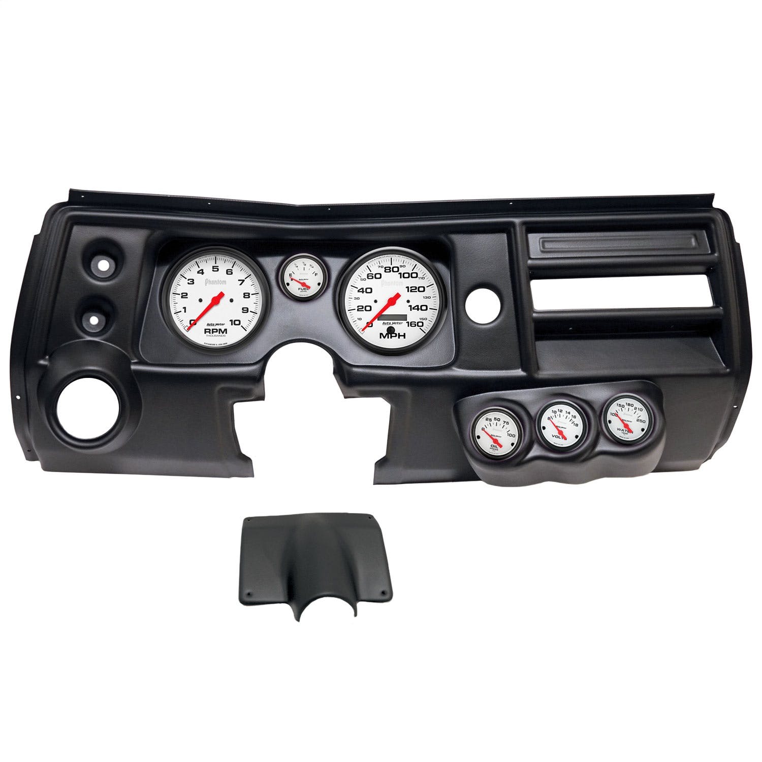 AutoMeter Products 2904-09 6 Gauge Direct-Fit Dash Kit, Chevy Chevelle Vent 68, Phantom