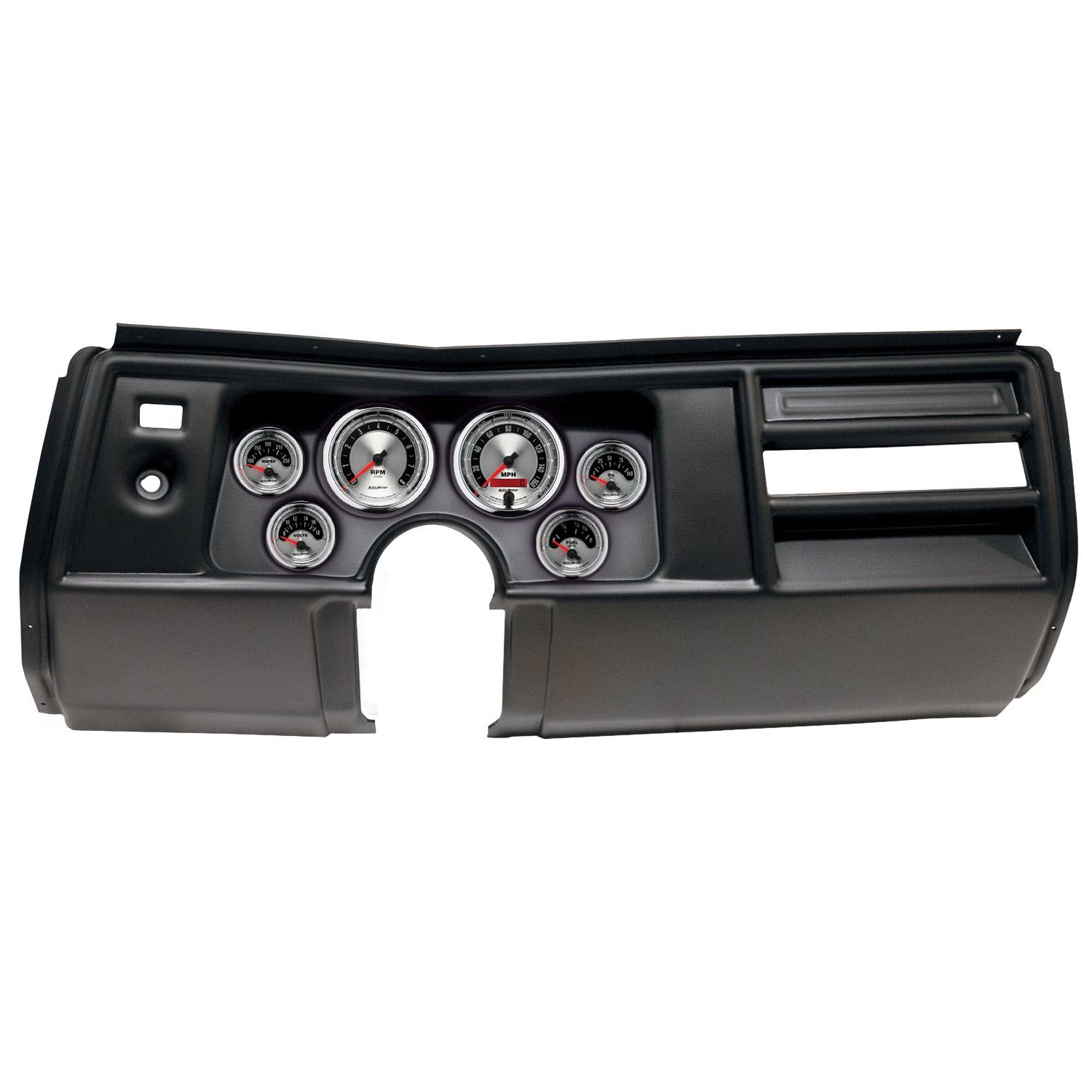 AutoMeter Products 2908-01 6 Gauge Direct-Fit Dash Kit, Chevy Chevelle No Vent 69, American Muscle