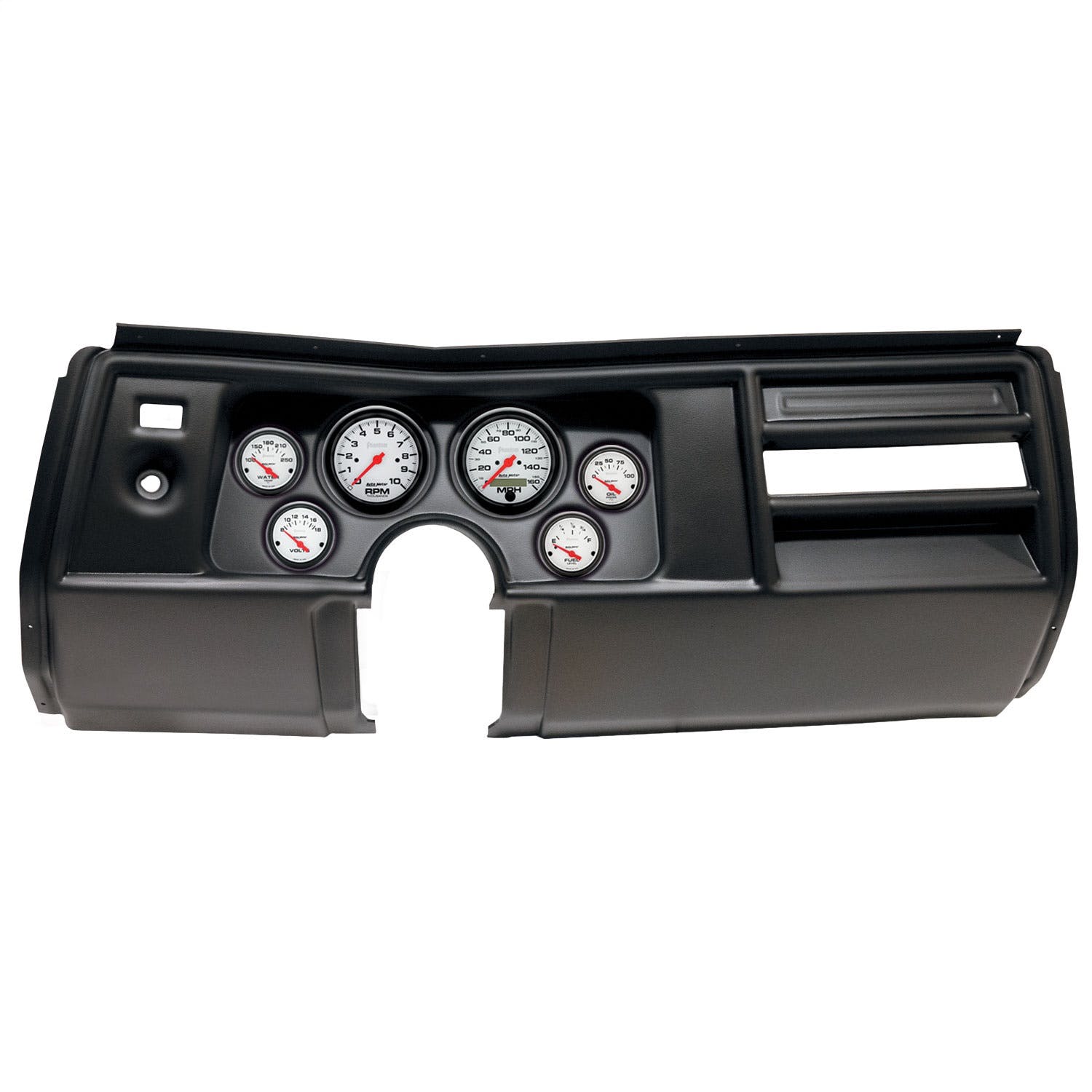 AutoMeter Products 2908-09 6 Gauge Direct-Fit Dash Kit, Chevy Chevelle No Vent 69, Phantom