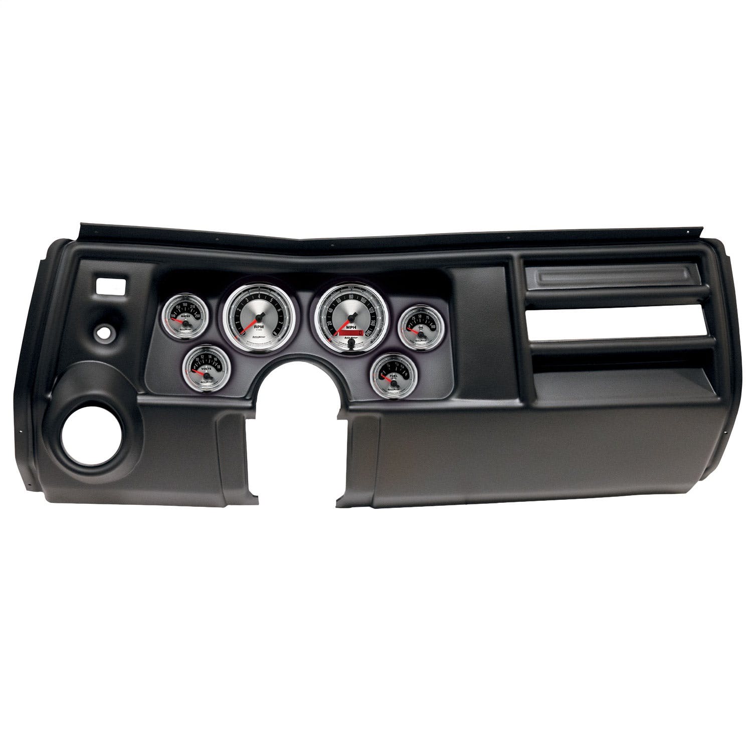 AutoMeter Products 2909-01 6 Gauge Direct-Fit Dash Kit, Chevy Chevelle Vent 69, American Muscle