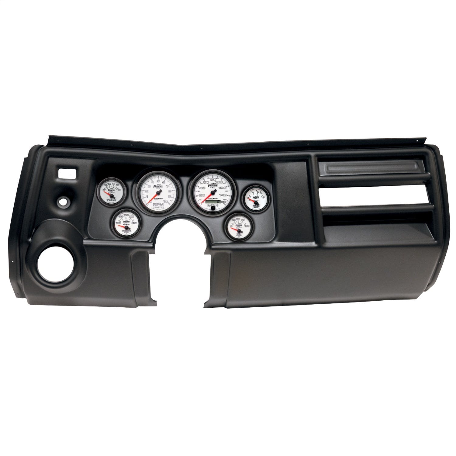 AutoMeter Products 2909-10 6 Gauge Direct-Fit Dash Kit, Chevy Chevelle Vent 69, Phantom II