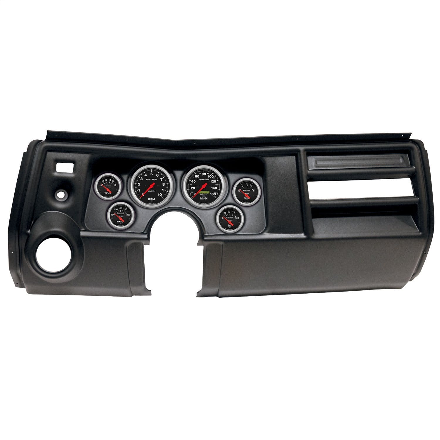 AutoMeter Products 2909-11 6 Gauge Direct-Fit Dash Kit, Chevy Chevelle Vent 69, Sport-Comp