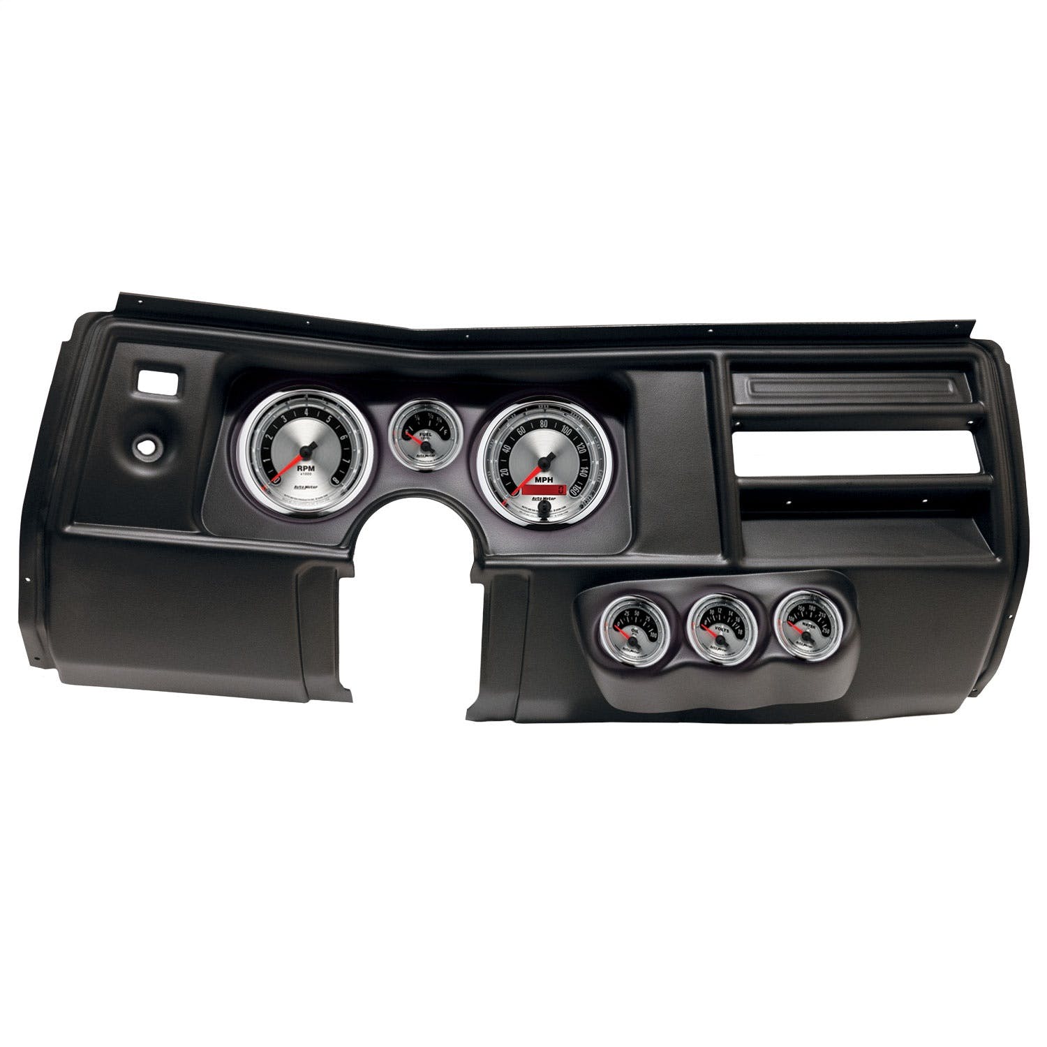 AutoMeter Products 2910-01 6 Gauge Direct-Fit Dash Kit, Chevy Chevelle No Vent 69, American Muscle