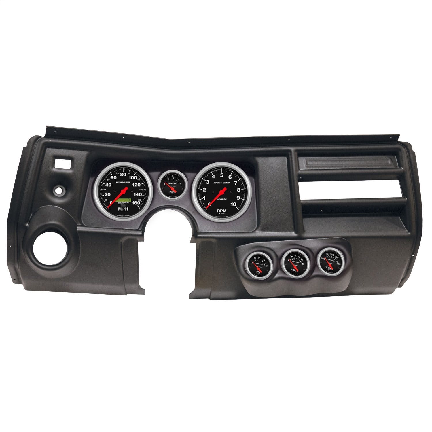 AutoMeter Products 2911-11 6 Gauge Direct-Fit Dash Kit, Chevy Chevelle Vent 69, Sport-Comp