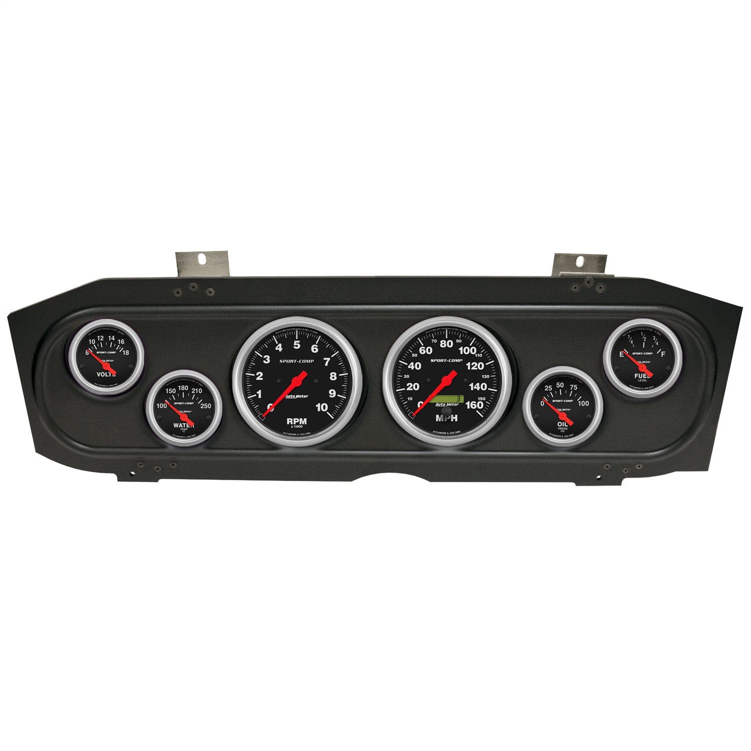 AutoMeter Products 2913-11 6 Gauge Direct-Fit Dash Kit, Mercury Cougar 69-70, Sport-Comp