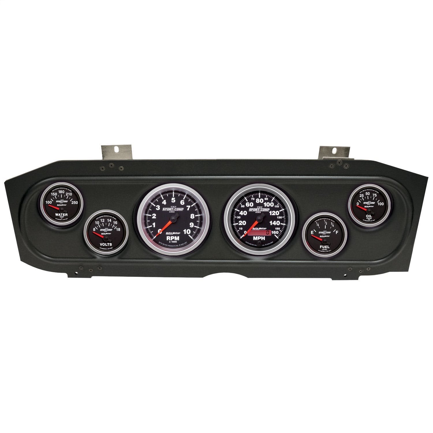 AutoMeter Products 2913-12 6 Gauge Direct-Fit Dash Kit,Mercury Cougar 69-70, Sport-Comp II