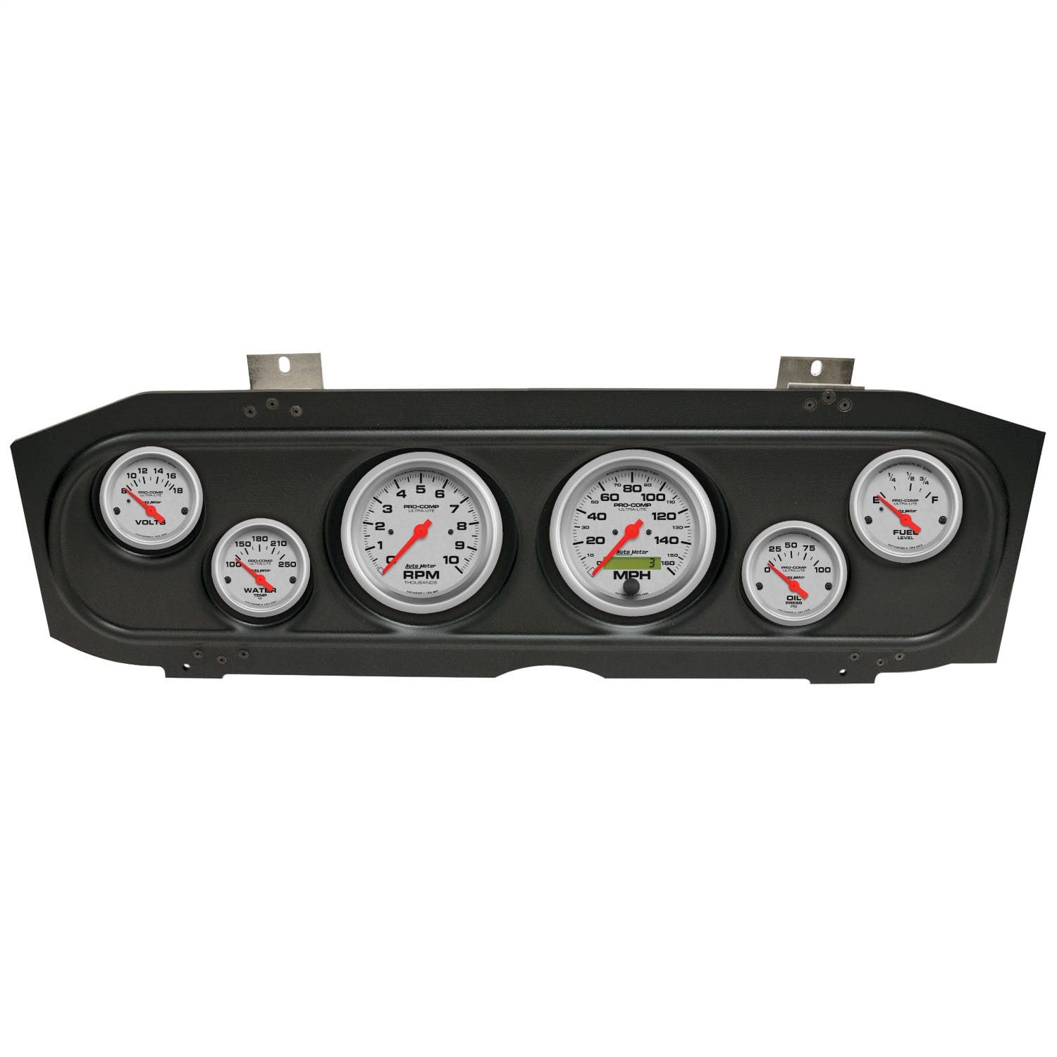 AutoMeter Products 2913-13 6 Gauge Direct-Fit Dash Kit, Mercury Cougar 69-70, Ultra-Lite