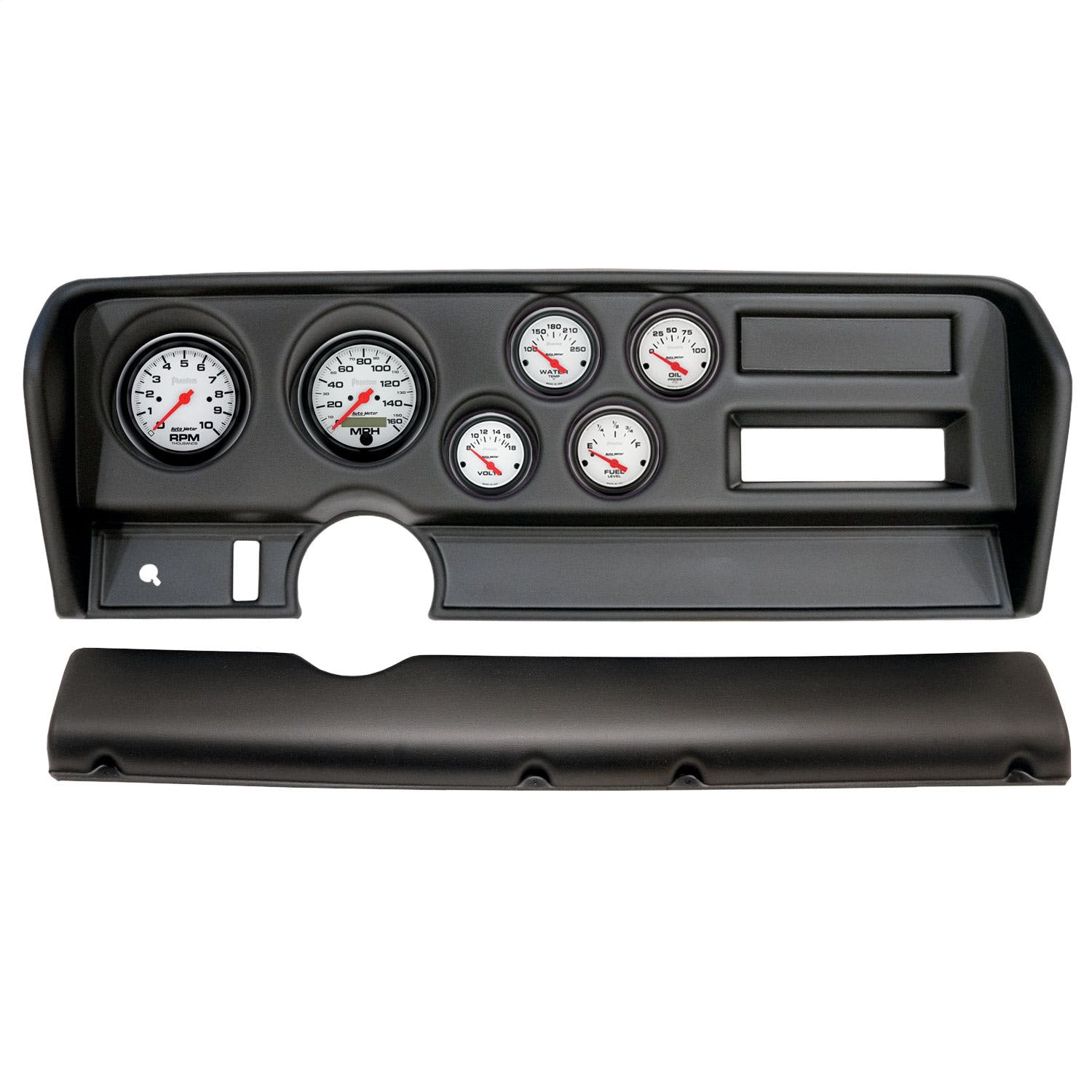 AutoMeter Products 2914-09 6 Gauge Direct-Fit Dash Kit, Pontiac GTO No Ac 70-72, Phantom