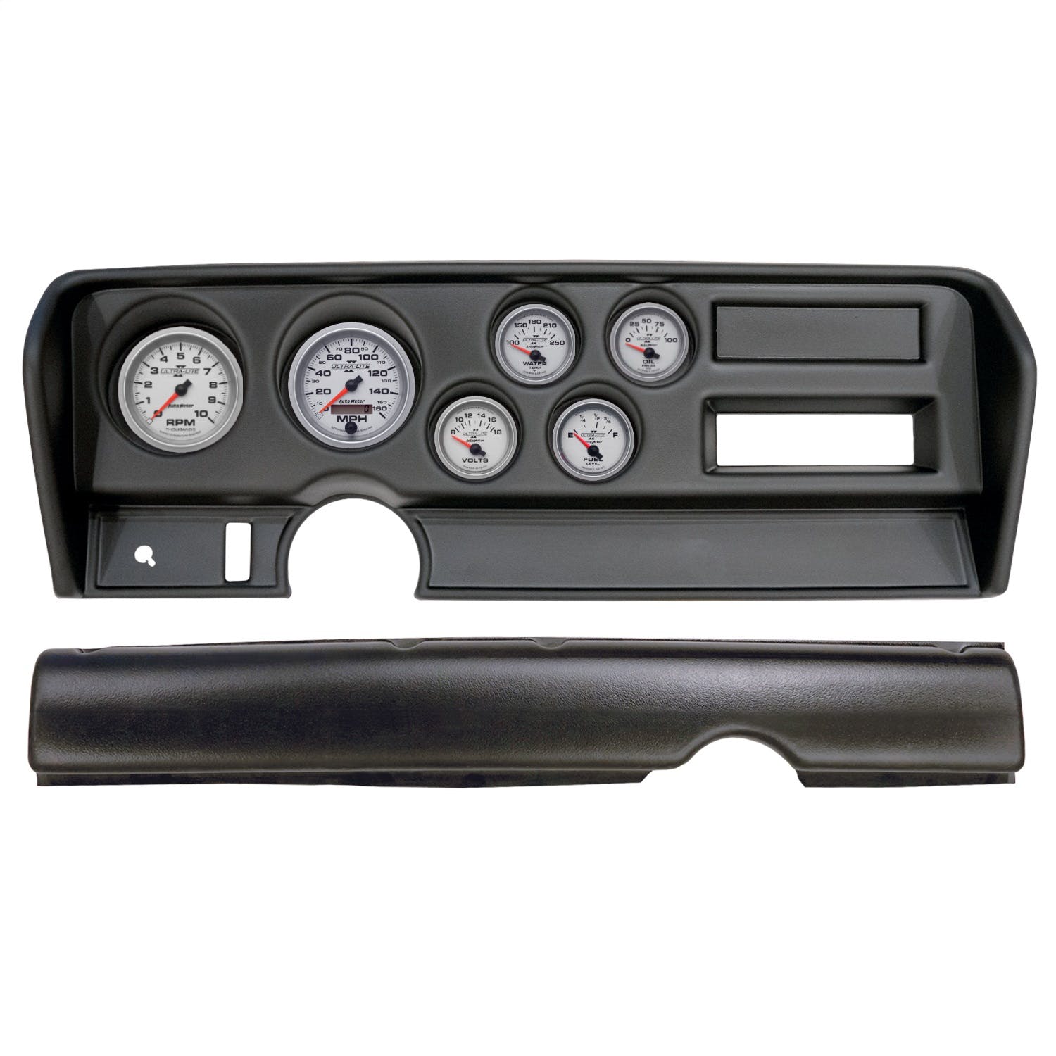 AutoMeter Products 2914-14 6 Gauge Direct-Fit Dash Kit, Pontiac GTO No Ac 70-72, Ultra-Lite II