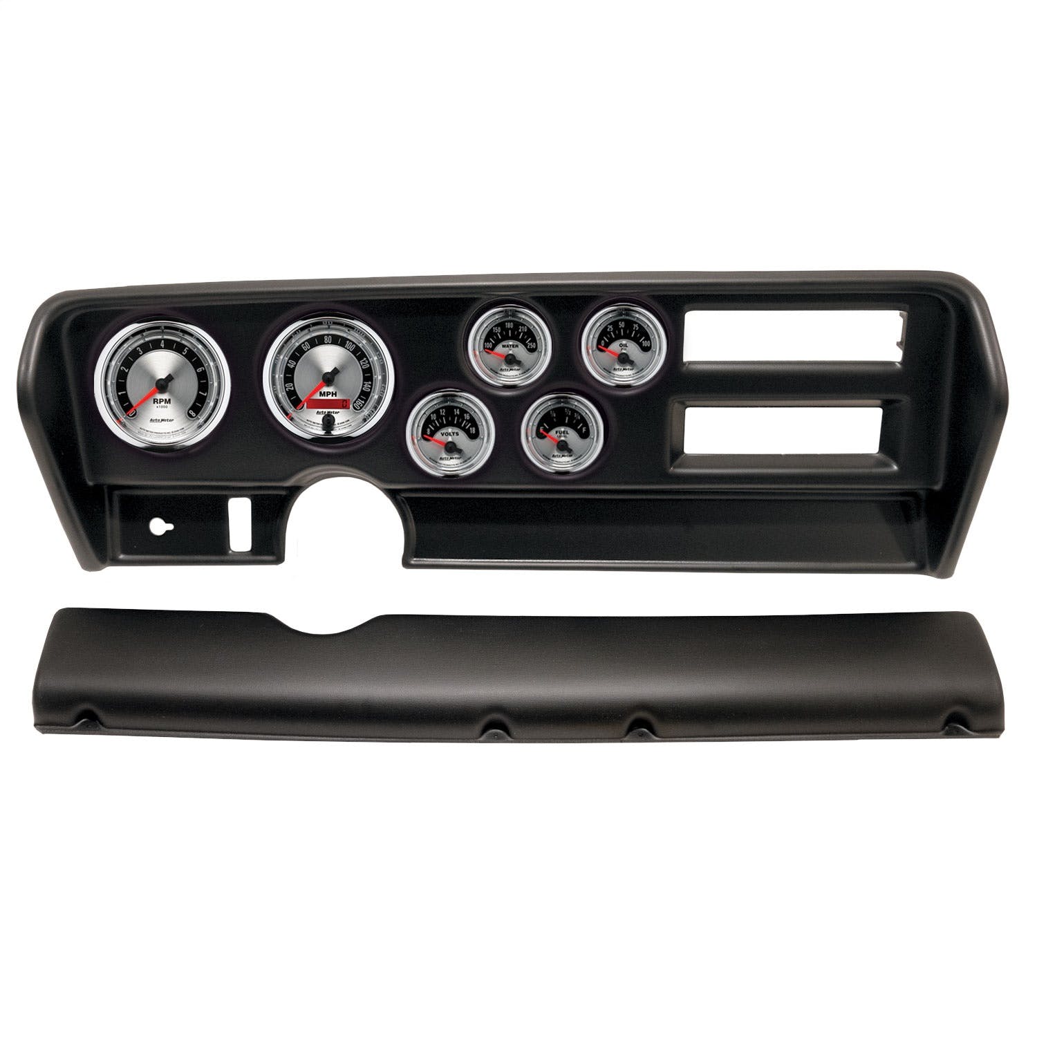 AutoMeter Products 2915-01 6 Gauge Direct-Fit Dash Kit, Pontiac GTO Ac 70-72, American Muscle