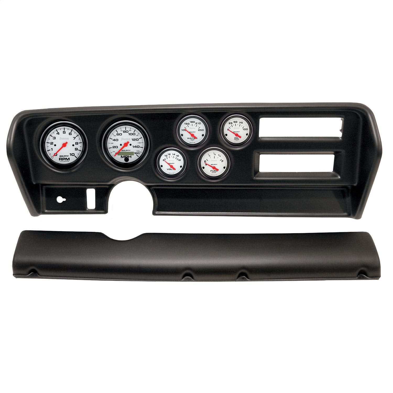 AutoMeter Products 2915-09 6 Gauge Direct-Fit Dash Kit, Pontiac GTO Ac 70-72, Phantom