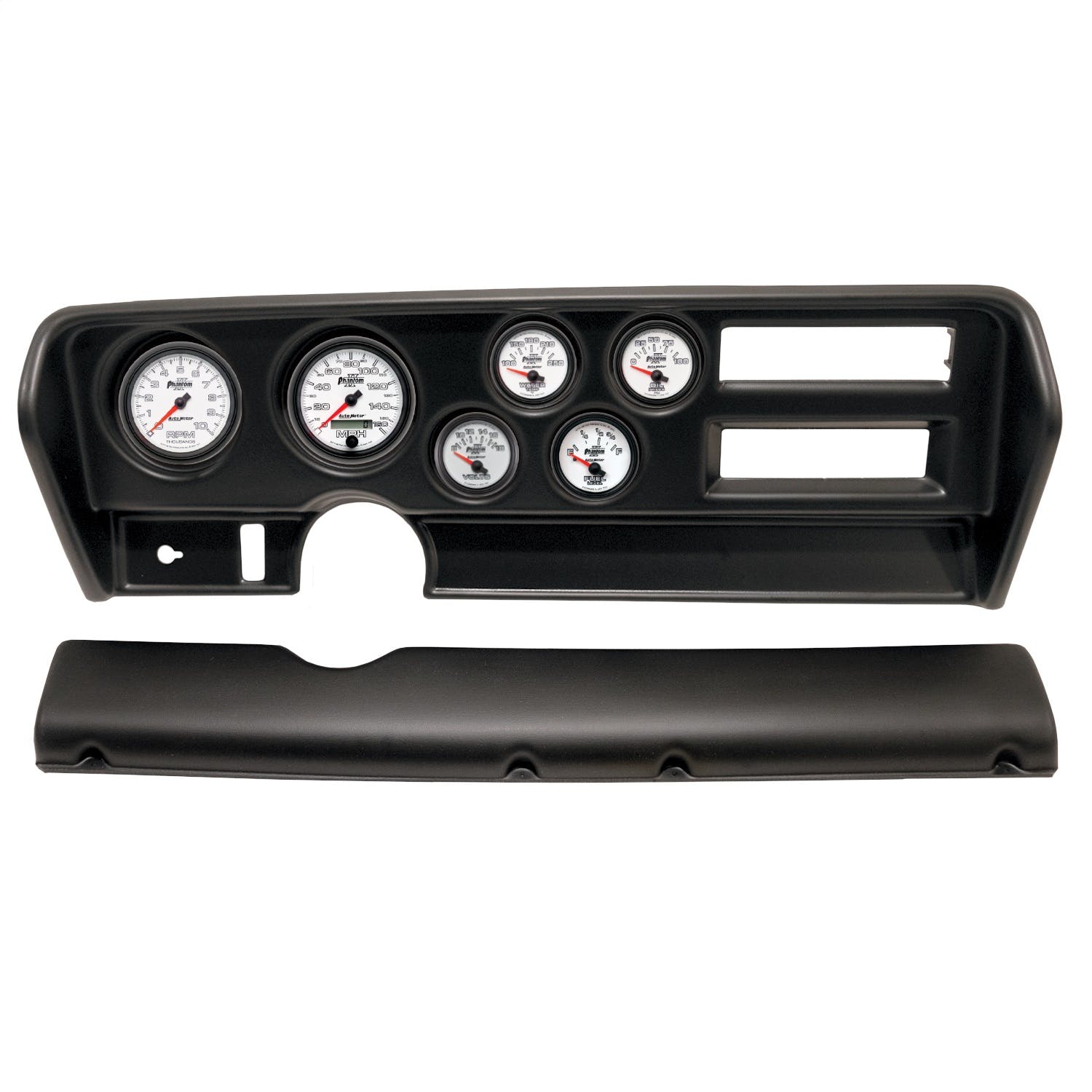 AutoMeter Products 2915-10 6 Gauge Direct-Fit Dash Kit, Pontiac GTO Ac 70-72, Phantom II