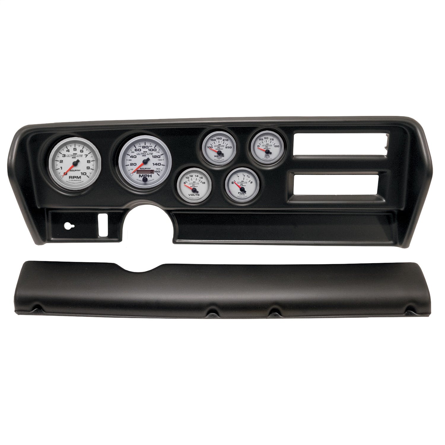 AutoMeter Products 2915-14 6 Gauge Direct-Fit Dash Kit, Pontiac GTO Ac 70-72, Ultra-Lite II