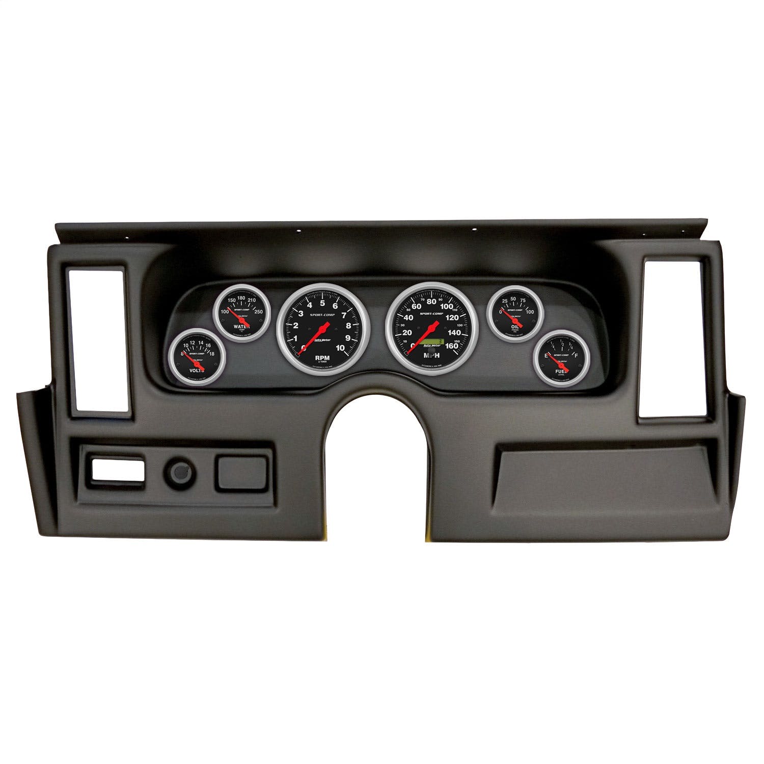 AutoMeter Products 2916-11 6 Gauge Direct-Fit Dash Kit, Chevy Nova 77-79, Sport-Comp