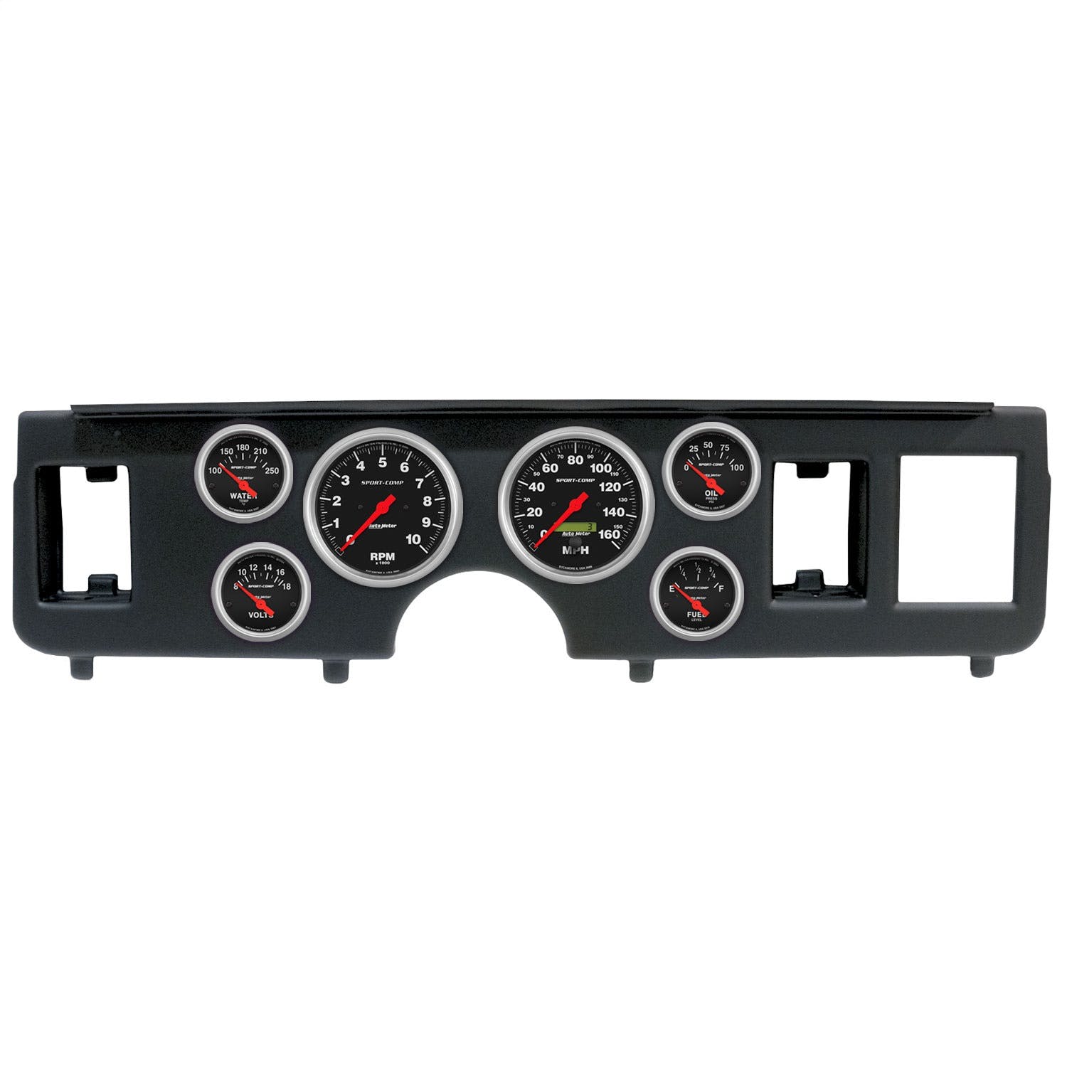 AutoMeter Products 2917-11 6 Gauge Direct-Fit Dash Kit, Ford Mustang 79-86, Sport-Comp