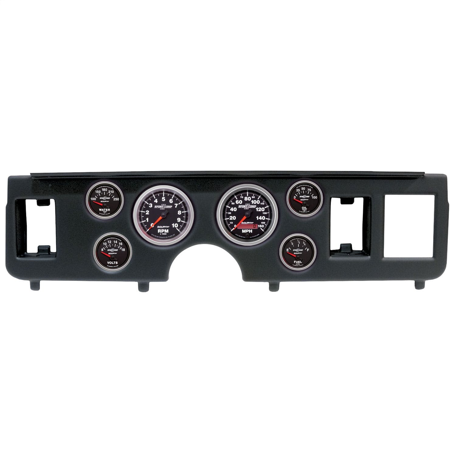 AutoMeter Products 2917-12 6 Gauge Direct-Fit Dash Kit, Ford Mustang 79-86, Sport-Comp II