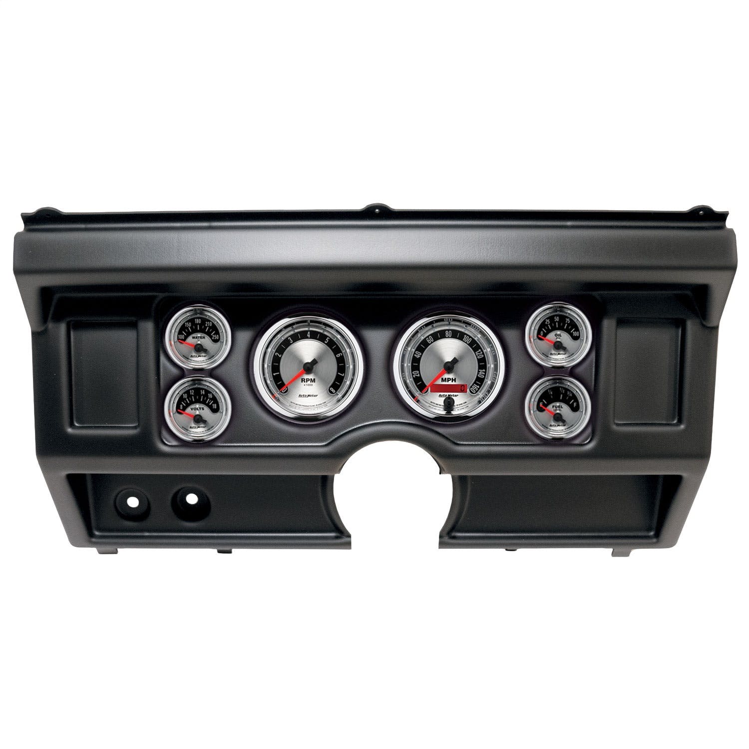 AutoMeter Products 2918-01 6 Gauge Direct-Fit Dash Kit, Ford Truck No Ac 80-86, American Muscle