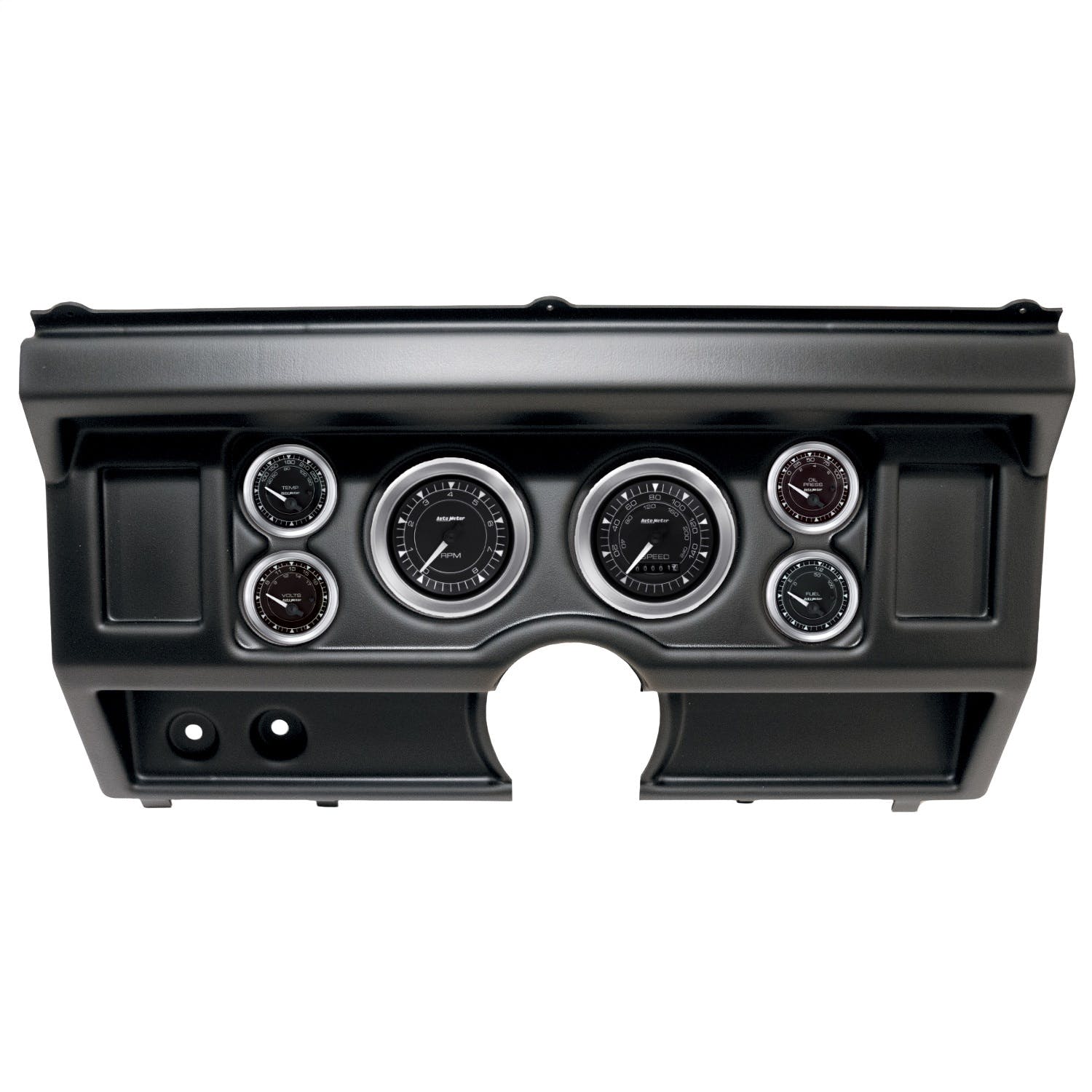 AutoMeter Products 2918-04 6 Gauge Direct-Fit Dash Kit, Ford Truck No Ac 80-86, Chrono