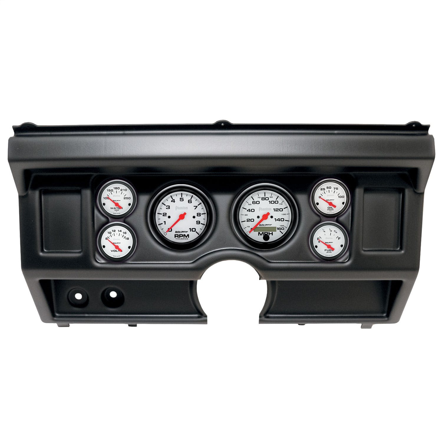 AutoMeter Products 2918-09 6 Gauge Direct-Fit Dash Kit, Ford Truck No Ac 80-86, Phantom
