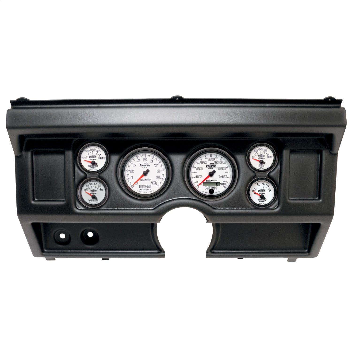 AutoMeter Products 2918-10 6 Gauge Direct-Fit Dash Kit, Ford Truck No Ac 80-86, Phantom II