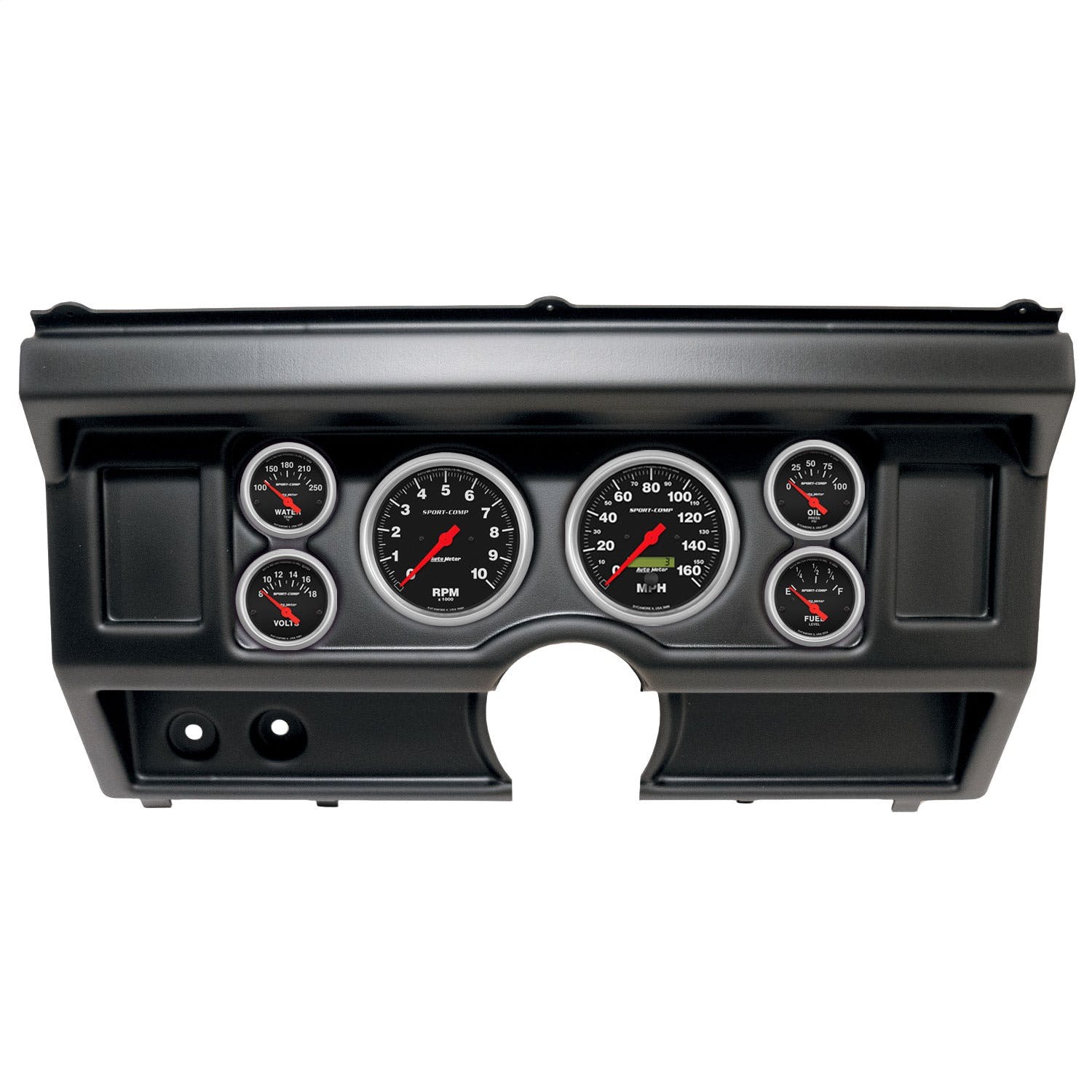 AutoMeter Products 2918-11 6 Gauge Direct-Fit Dash Kit, Ford Truck No Ac 80-86, Sport-Comp