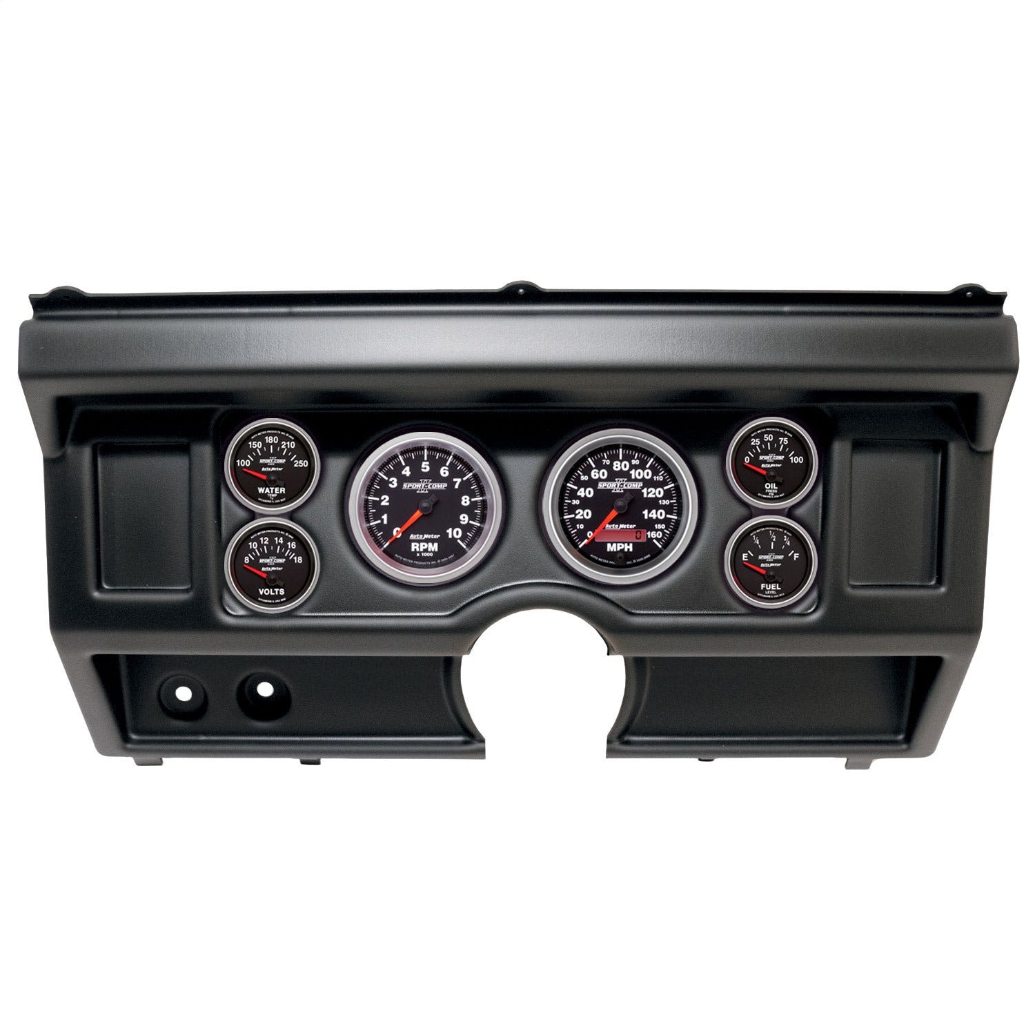 AutoMeter Products 2918-12 6 Gauge Direct-Fit Dash Kit, Ford Truck No Ac 80-86, Sport-Comp II