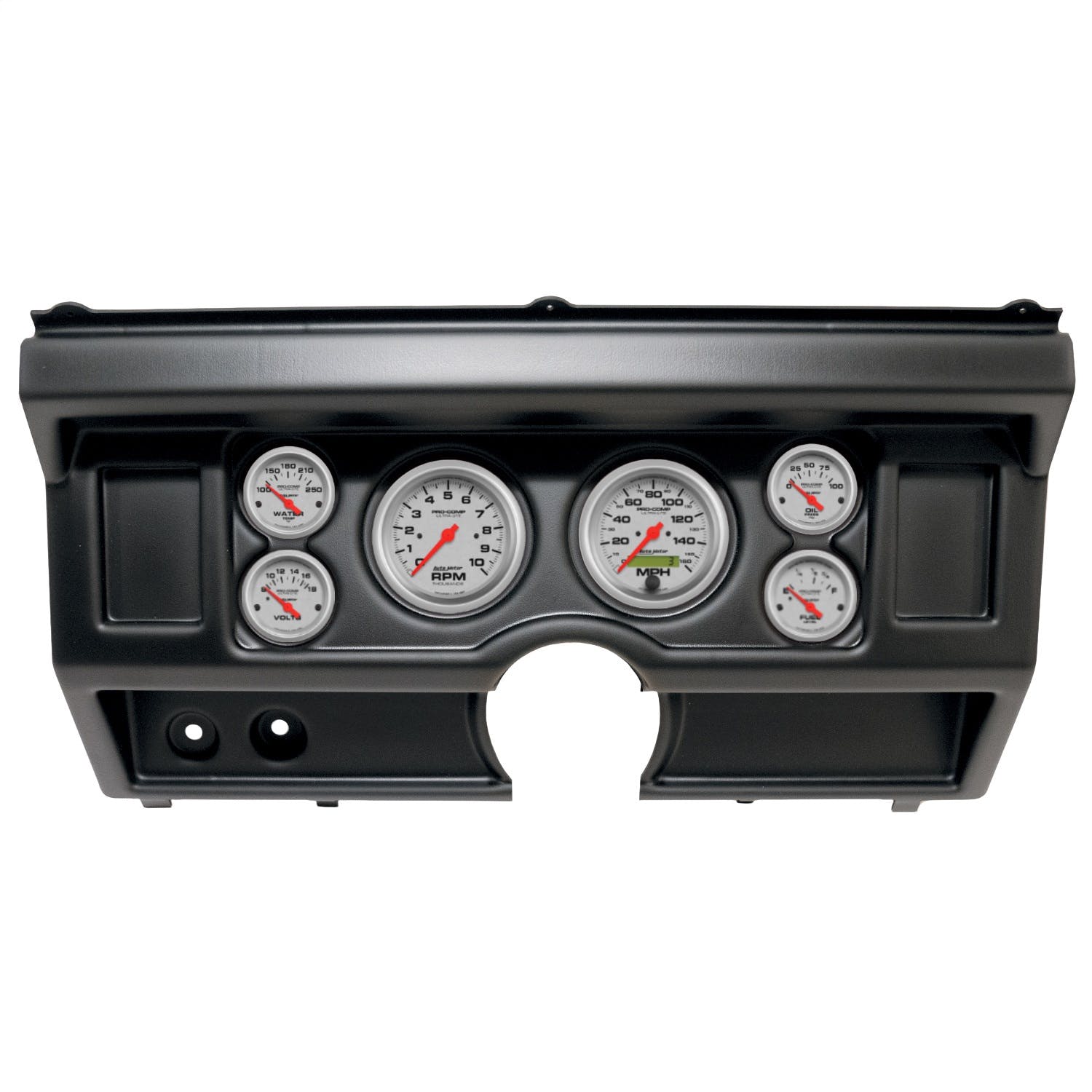 AutoMeter Products 2918-13 6 Gauge Direct-Fit Dash Kit, Ford Truck No Ac 80-86, Ultra-Lite