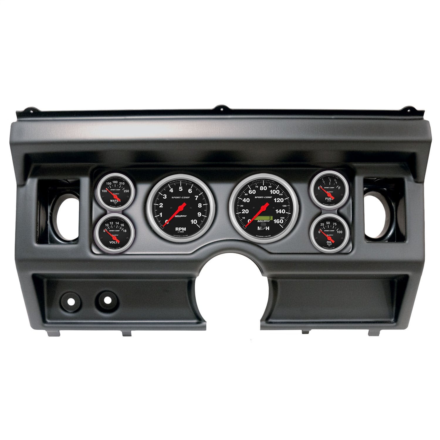 AutoMeter Products 2919-11 6 Gauge Direct-Fit Dash Kit, Ford Truck Ac 80-86, Sport-Comp