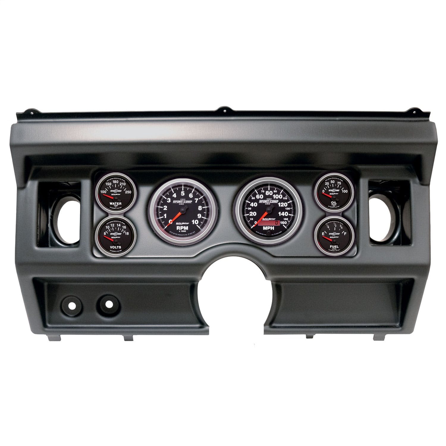 AutoMeter Products 2919-12 6 Gauge Direct-Fit Dash Kit, Ford Truck Ac 80-86, Sport-Comp II