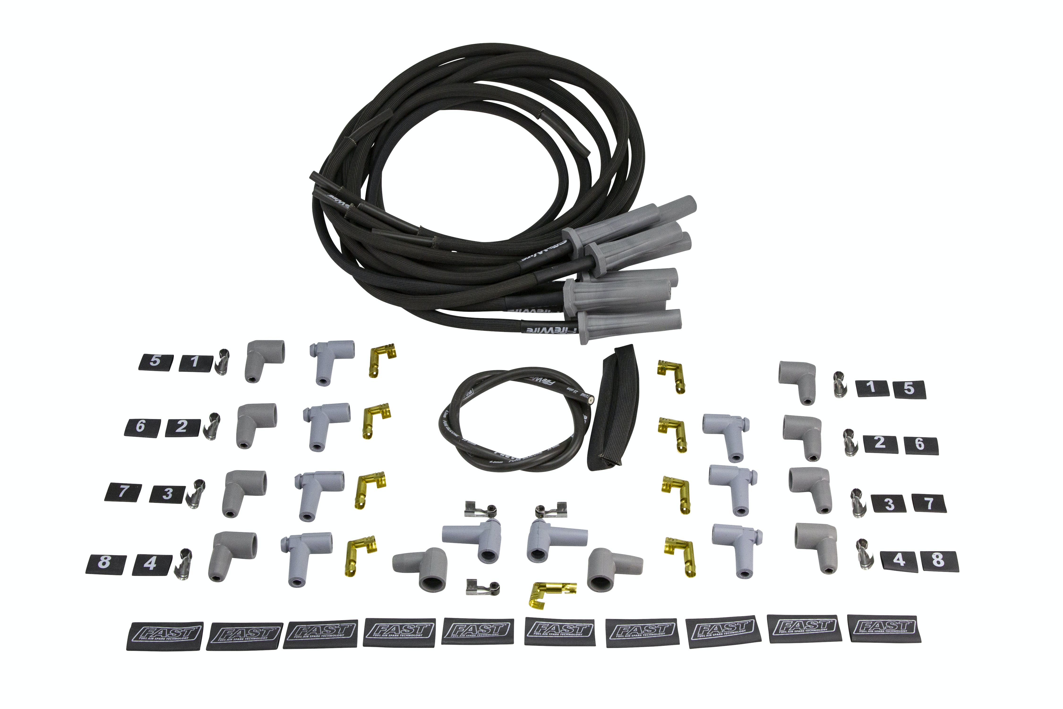 FAST - Fuel Air Spark Technology 295-0081 8 Cyl Cut-To-Fit Kit w/ Heat Sleeve