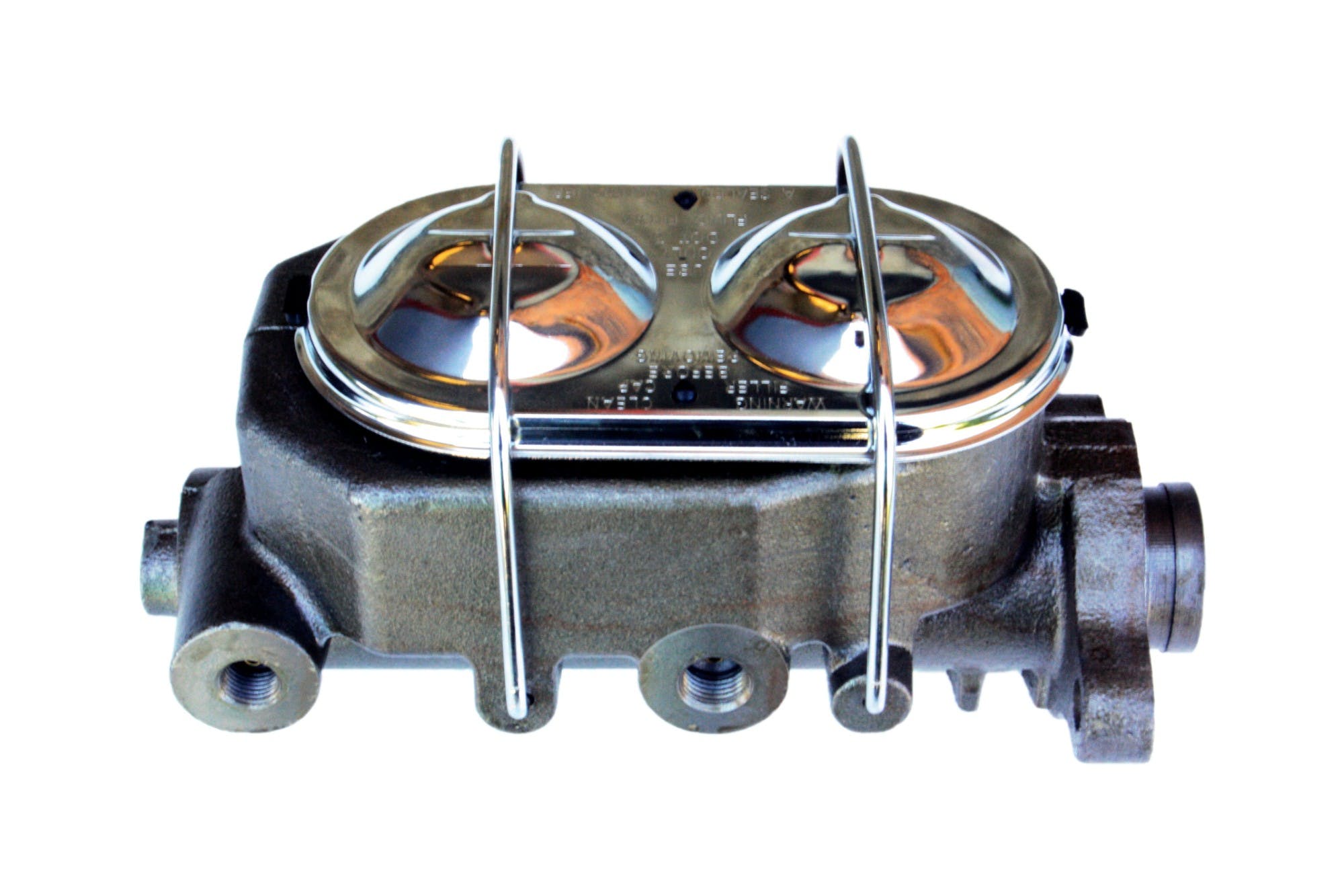LEED Brakes 2FB 9 in Power Booster , 1-1/8in Bore Cast Iron Master with chrome lid (Chrome)