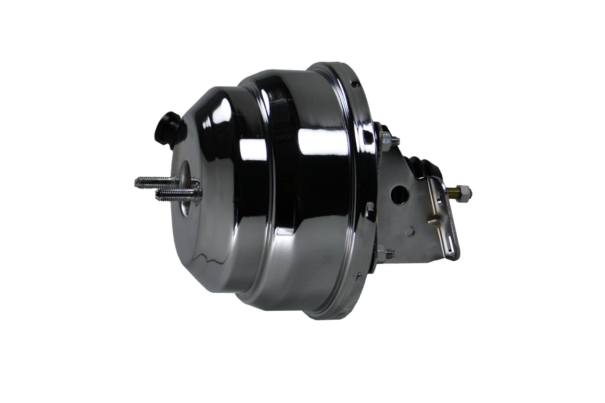 LEED Brakes 2N6 8 in Dual Power Booster ,1-1/8in Bore Flat Top Master (Chrome)