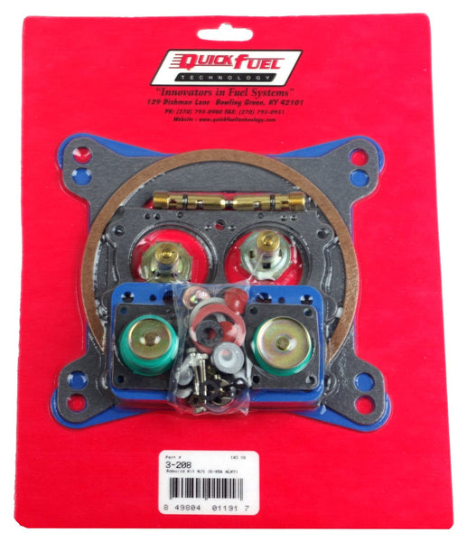 Quick Fuel Technology 3-208QFT Rebuild Kit N/S (E-85 and ALKY)