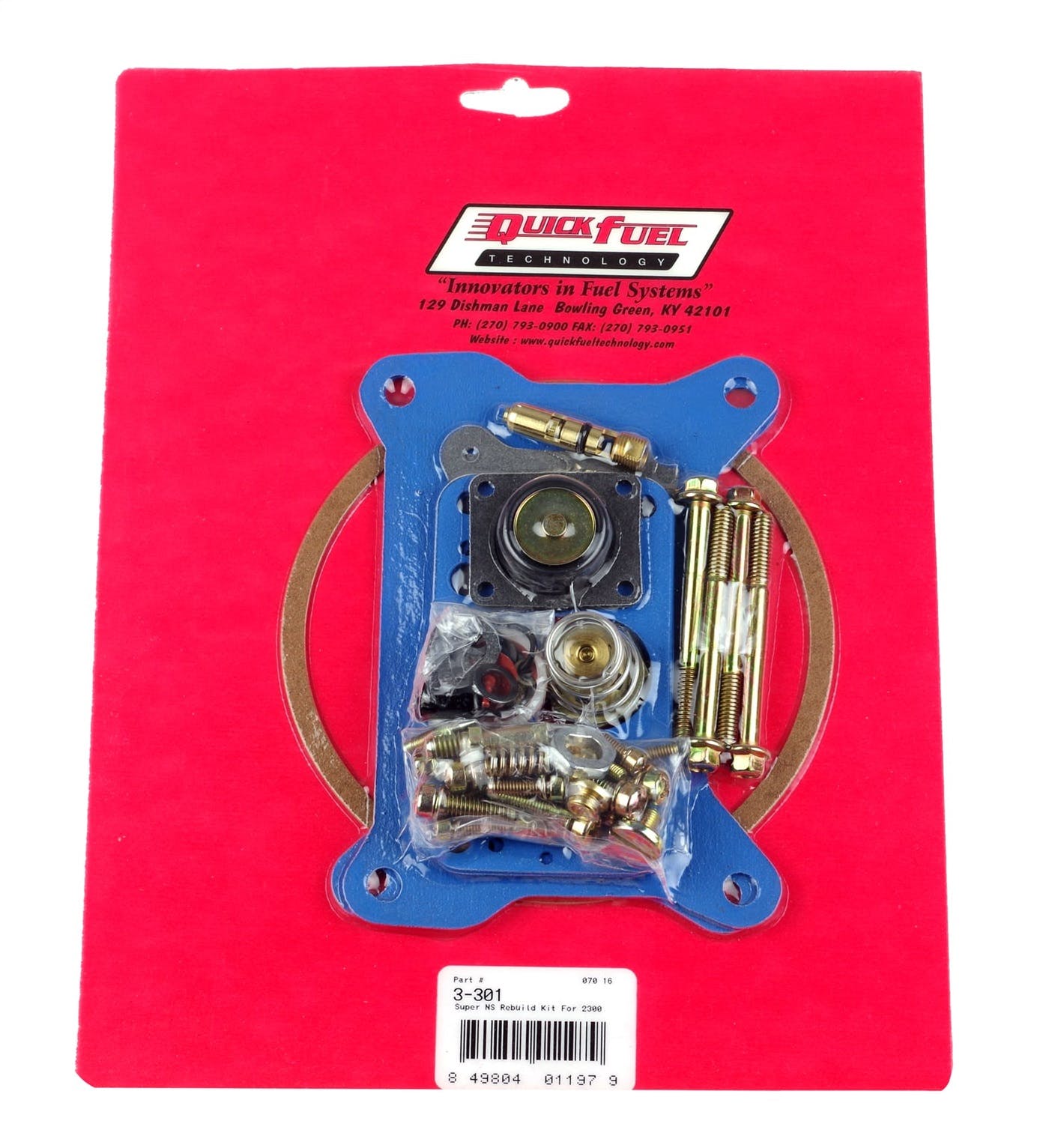 Quick Fuel Technology 3-209QFT Rebuild Kit Alky and E85 (2300)