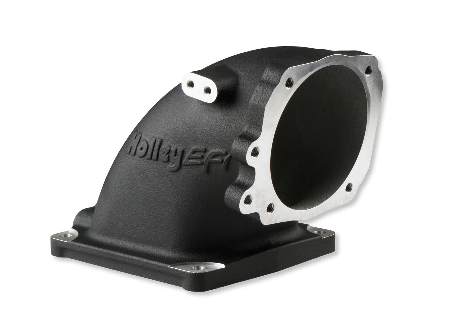 Holley EFI 300-249BK INTAKE ELBOW, BLACK FORD 5.0L 4500 FLNGE