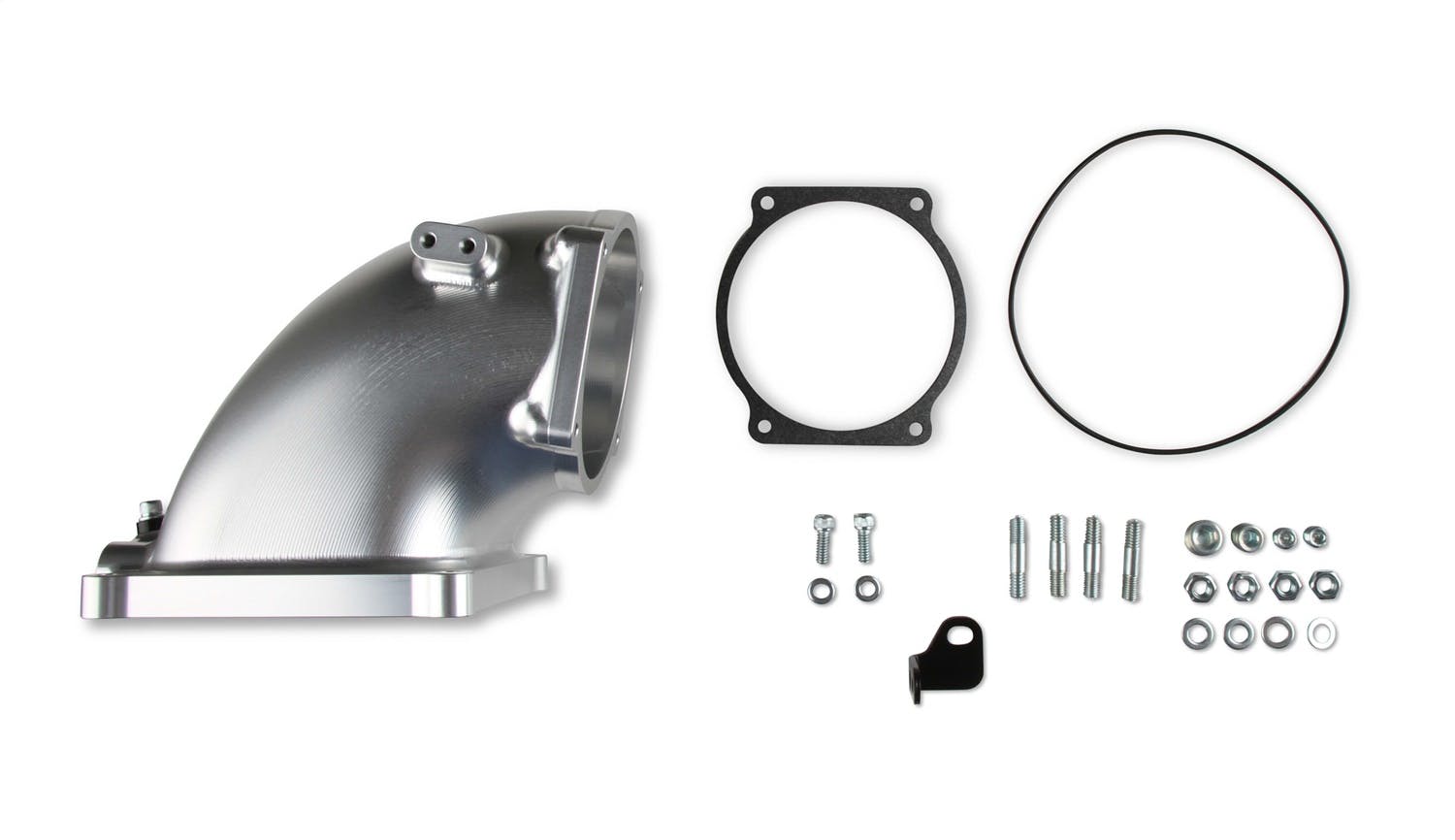 Holley EFI 300-253 KIT, BILLET ELBOW GM LS TO 4500 SILV