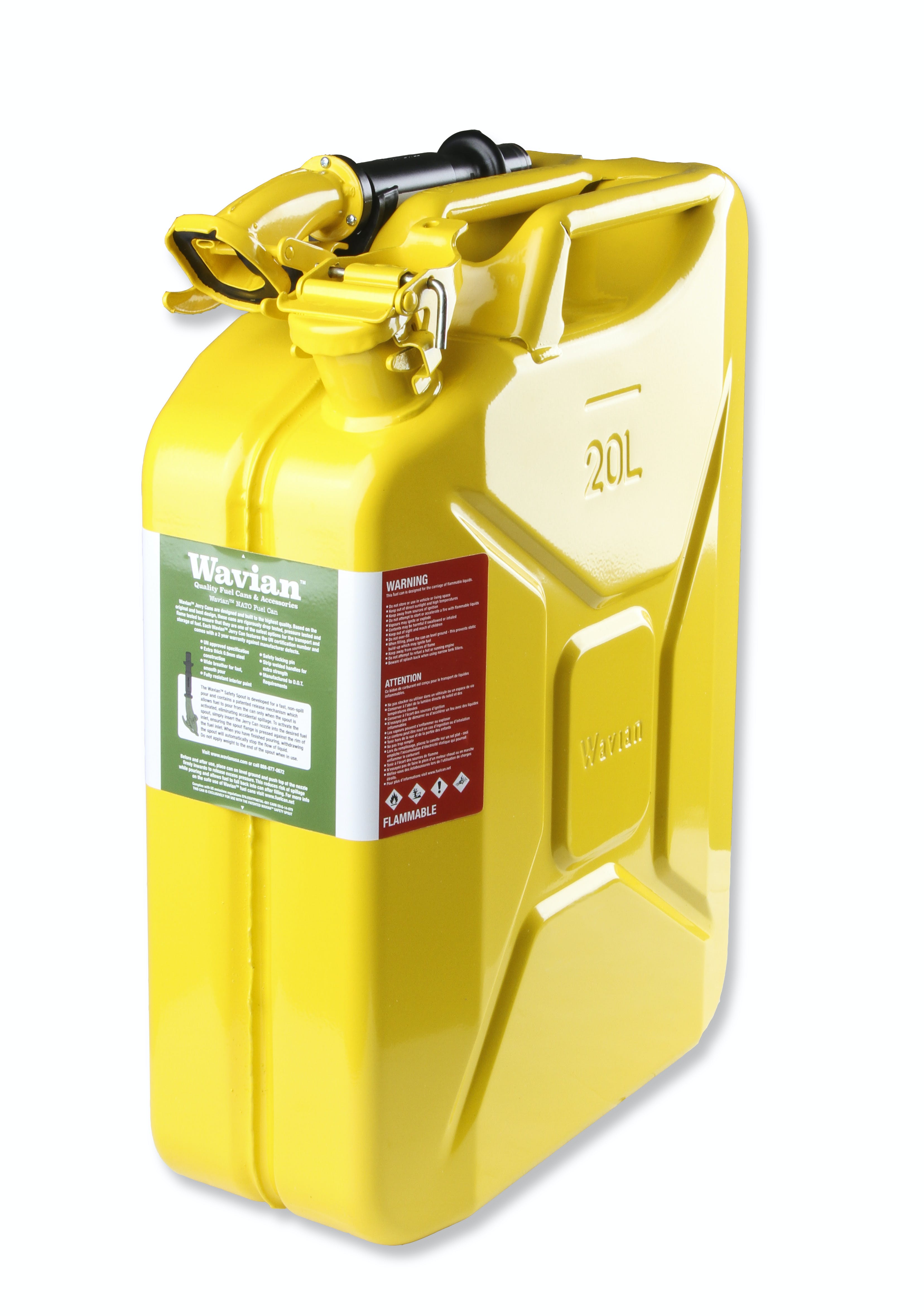 Anvil Off-Road 3011AOR JERRY CAN 20L YELLOW W/ SPOUT