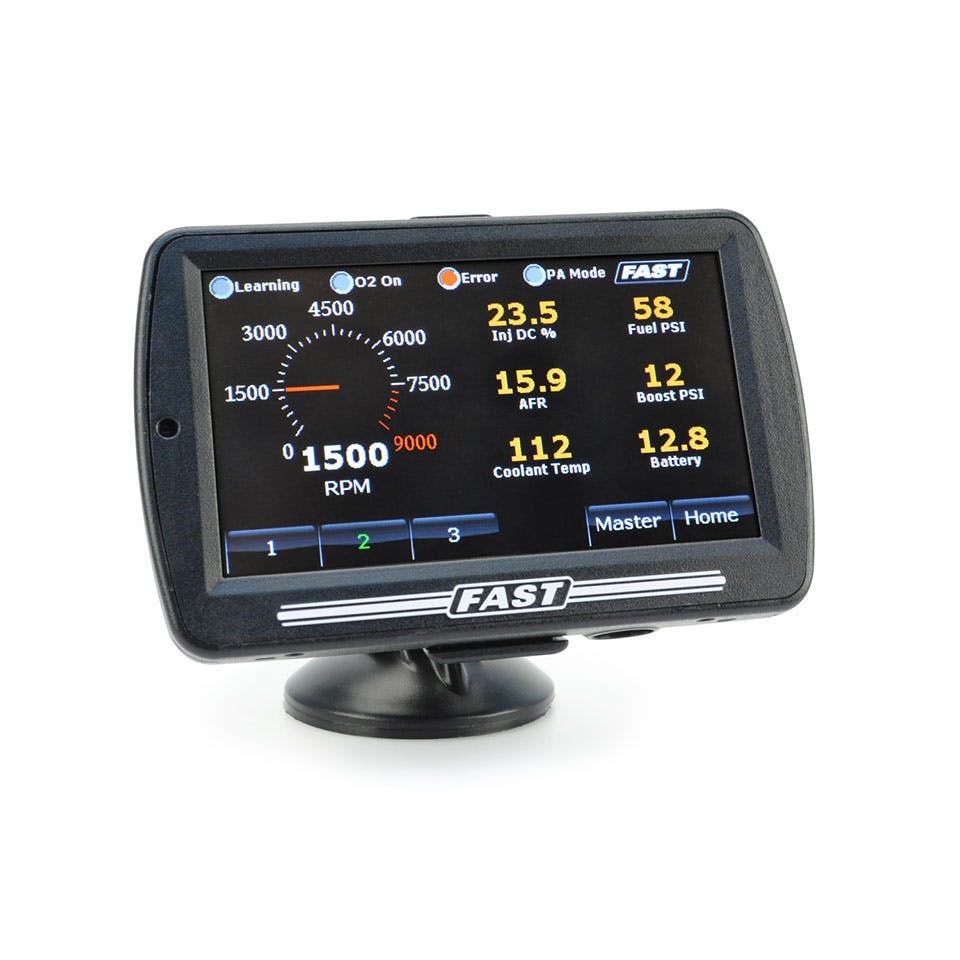 FAST - Fuel Air Spark Technology 301517 XFI eDash displays sensor data from XFI ECU
