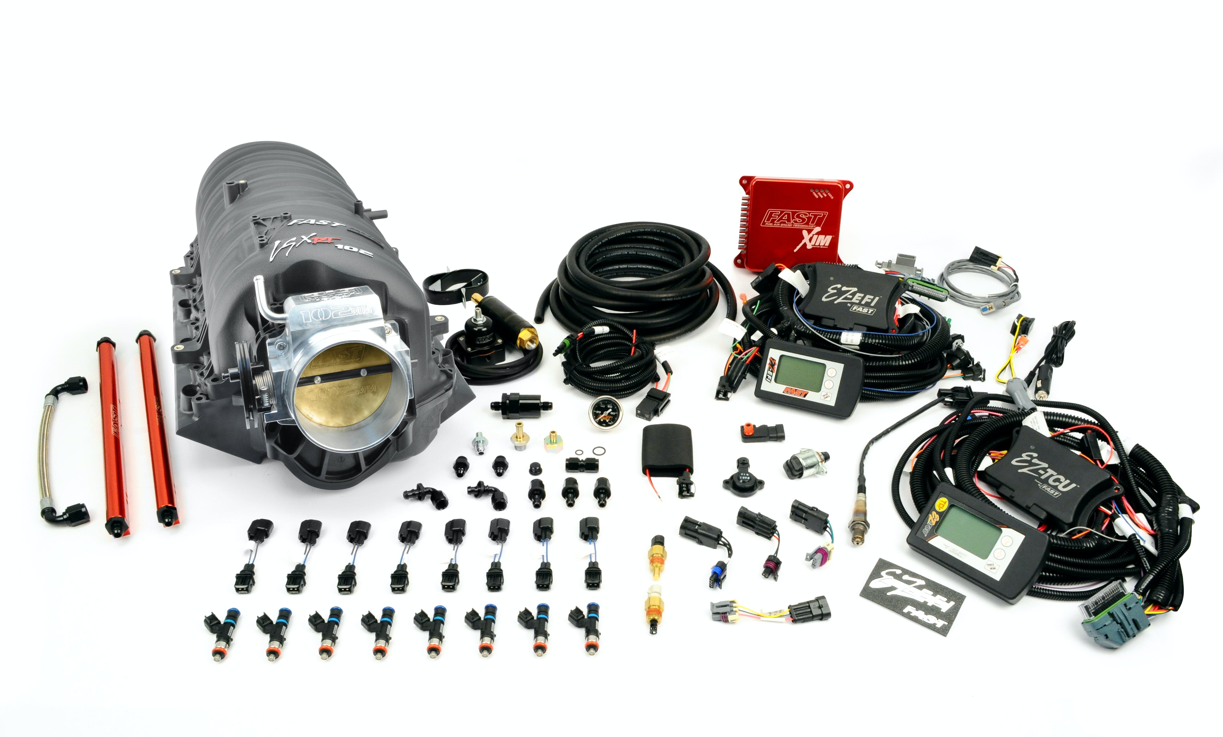 FAST - Fuel Air Spark Technology 302003L-TCU EZ-EFI? Engine and Manifold Kit w/ TCU and Inline Fuel Pump