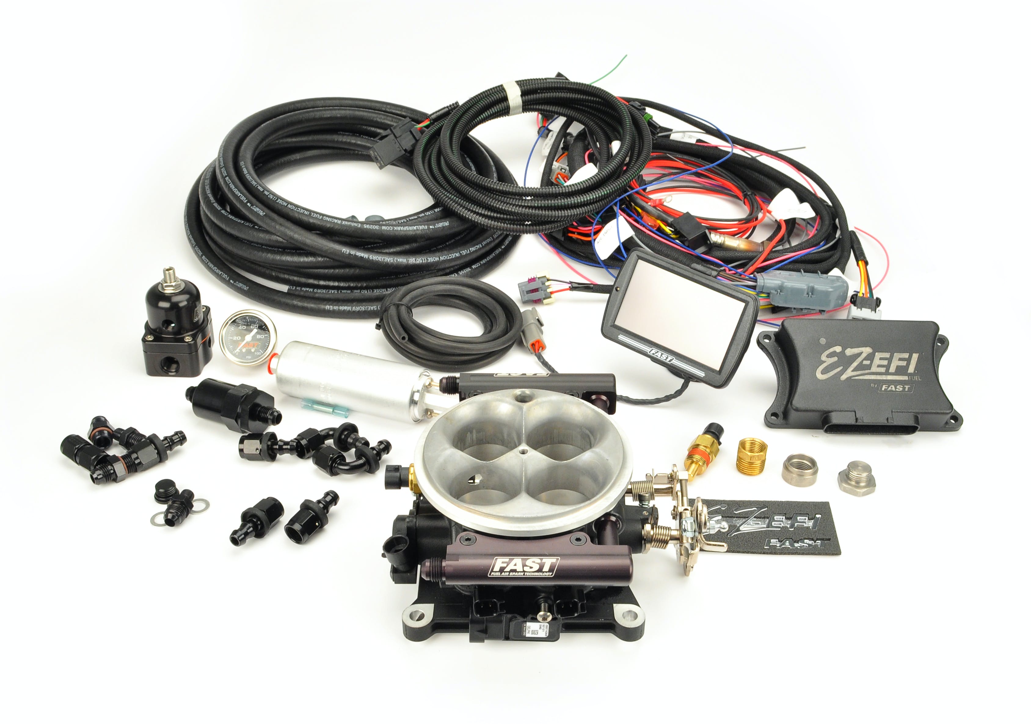 FAST - Fuel Air Spark Technology 30227-06KIT EZ Fuel Self-Tuning Throttle Body Injection Kit w/ Inline Fuel Pump